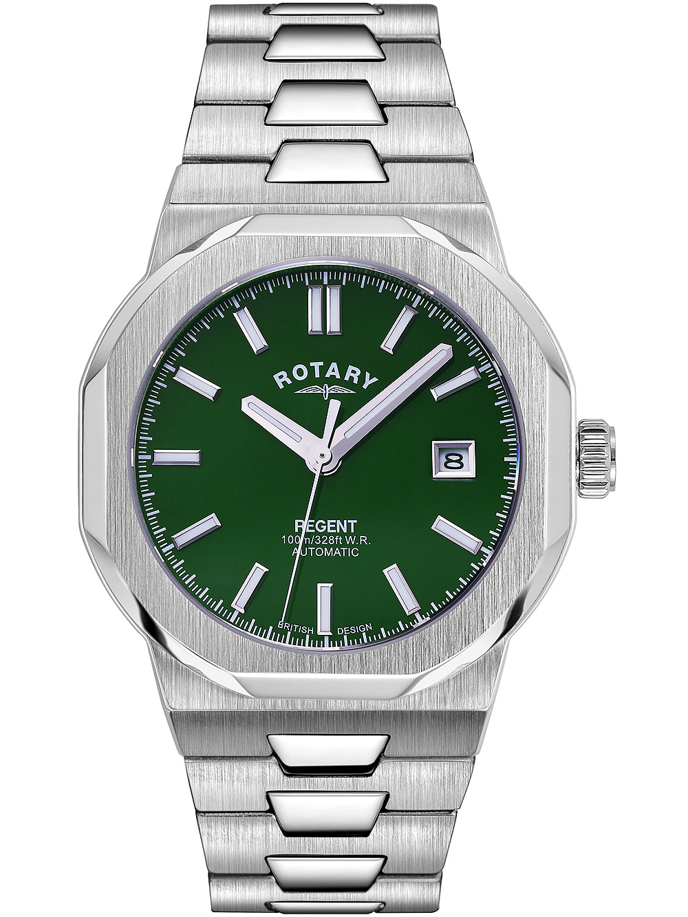 Rotary Regent Automatic GB05410/24 Stainless steel Green | Dealer