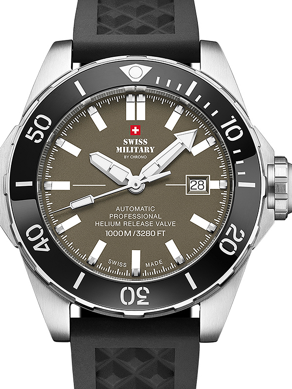 ss1004/スイスミリタリー SWISS MILITARY 25石 メンズ 自動巻き 裏スケ
