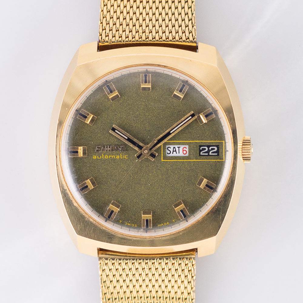 Enicar Sherpa 167-10-01 Yellow gold Champagne 1970 | No. 2833