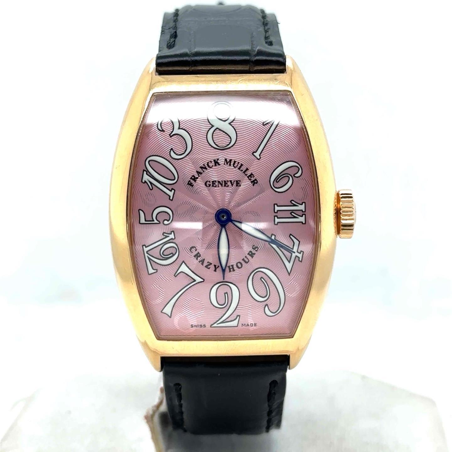 Franck Muller Cintrée Curvex Crazy Hours 5850 CH 5N 18k rose gold