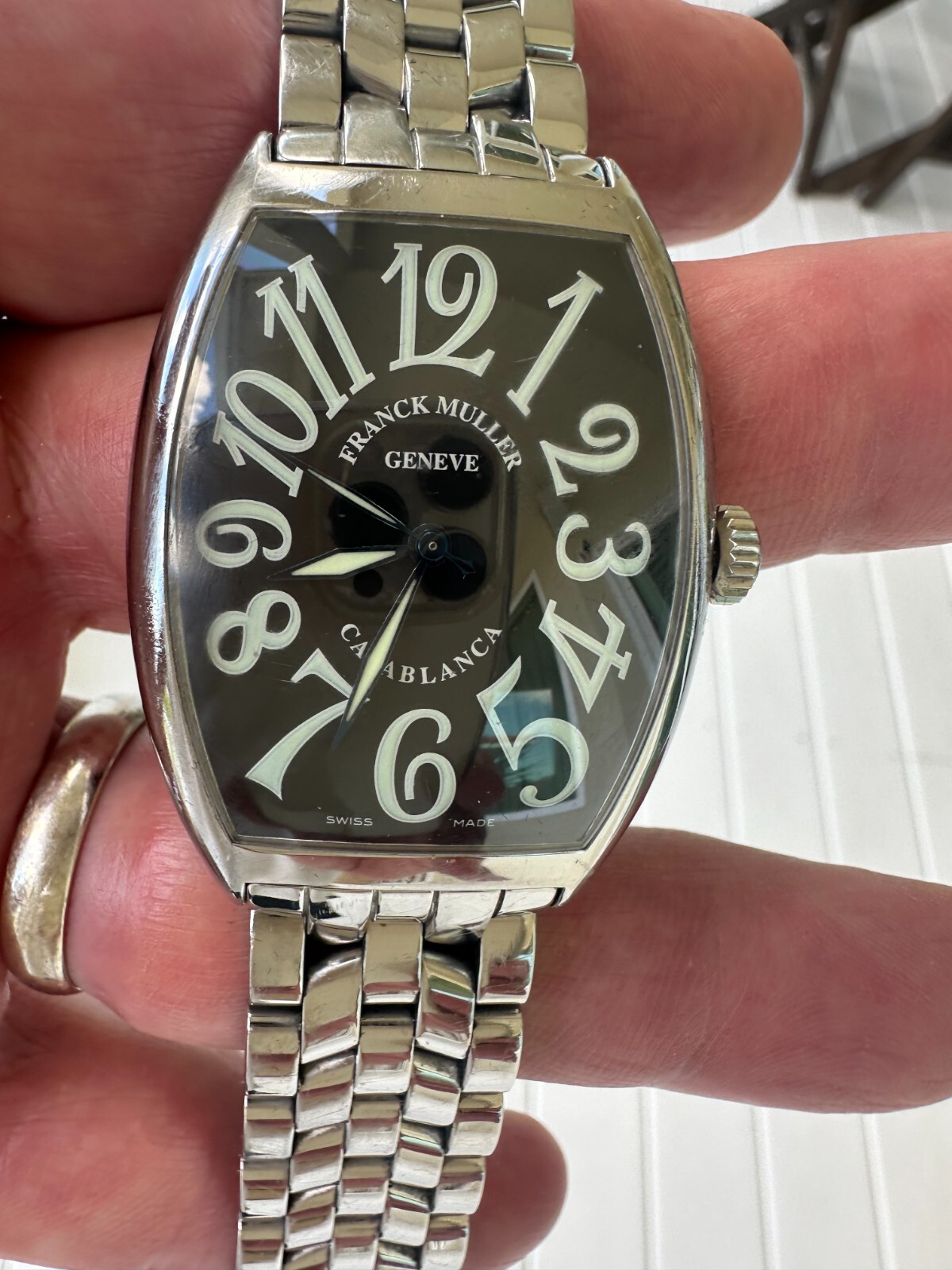 Franck Muller Casablanca 9880 C DT Stainless steel Black 2017
