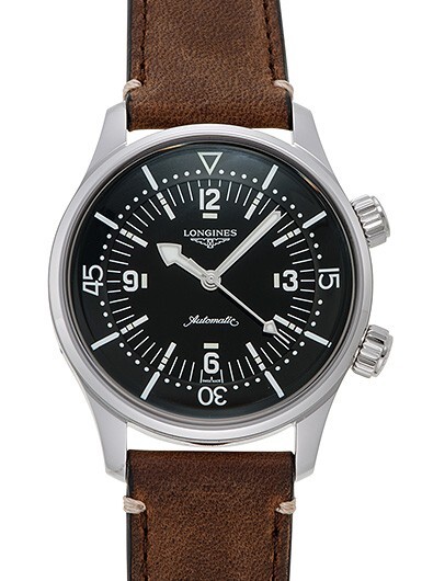 572 ロンジン　L3.617.4 オポジション　デイト　ラウンド　腕時計 Longines Oposition L3.617.4 Stainless steel Black | Dealer