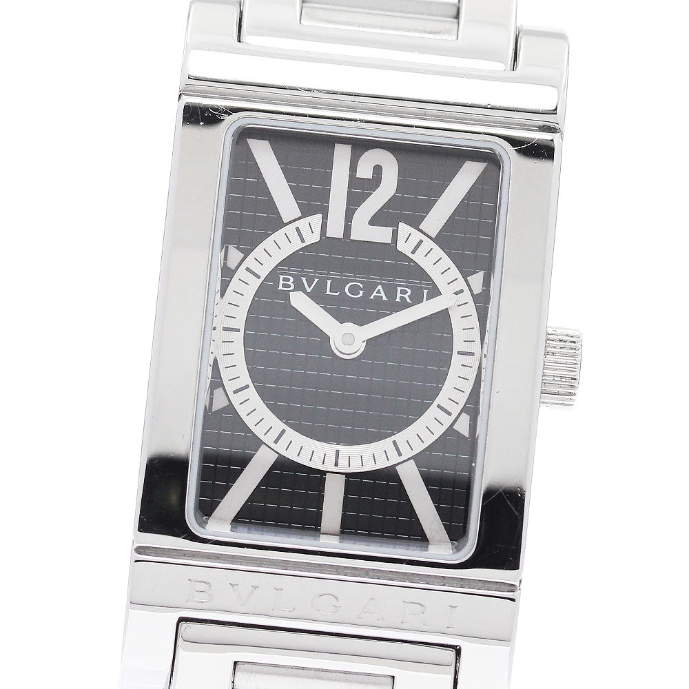 BVLGARI Rettangolo RT39S Stainless steel White 2000 Italy 