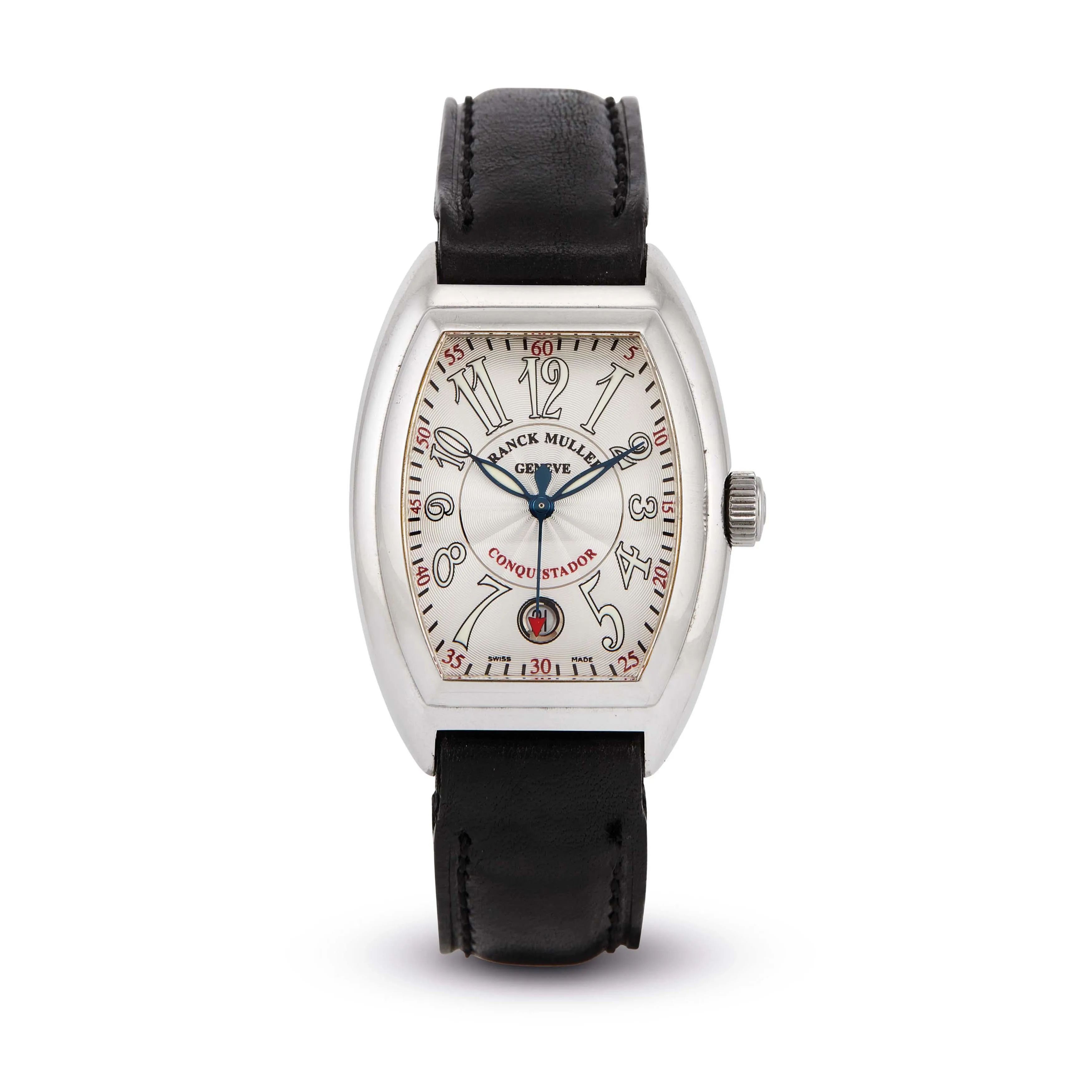 Franck Muller Conquistador 8005 sc 18k white gold Black United 