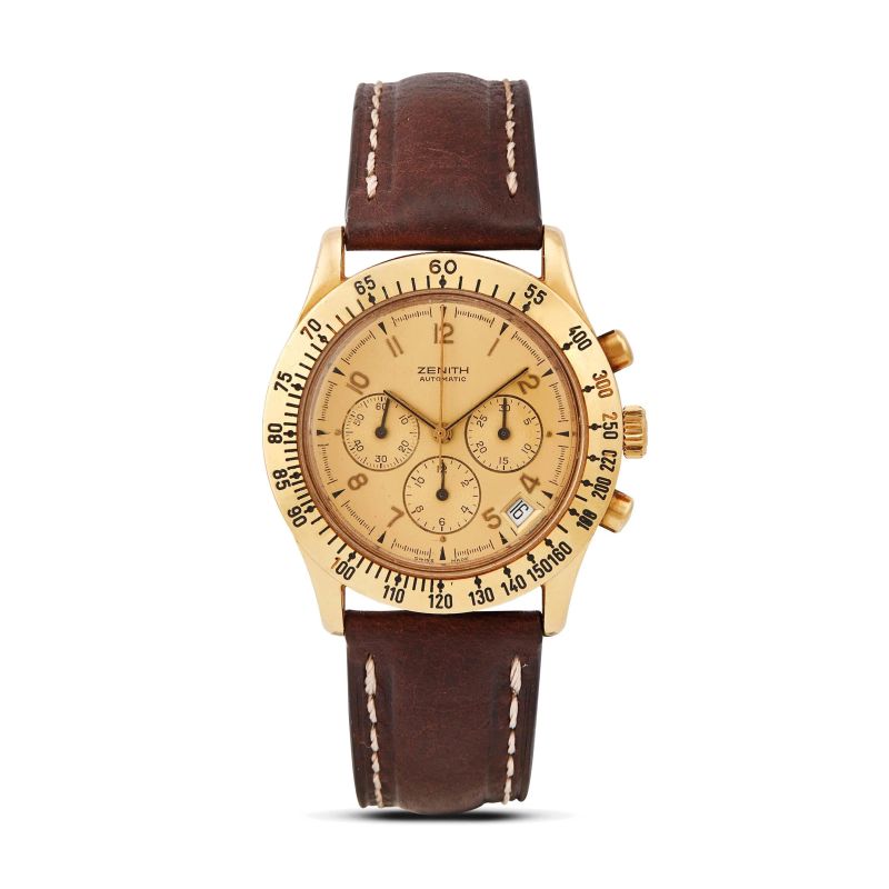 Zenith El Primero 06.0050.400 Yellow gold White 1990 | WATCHES