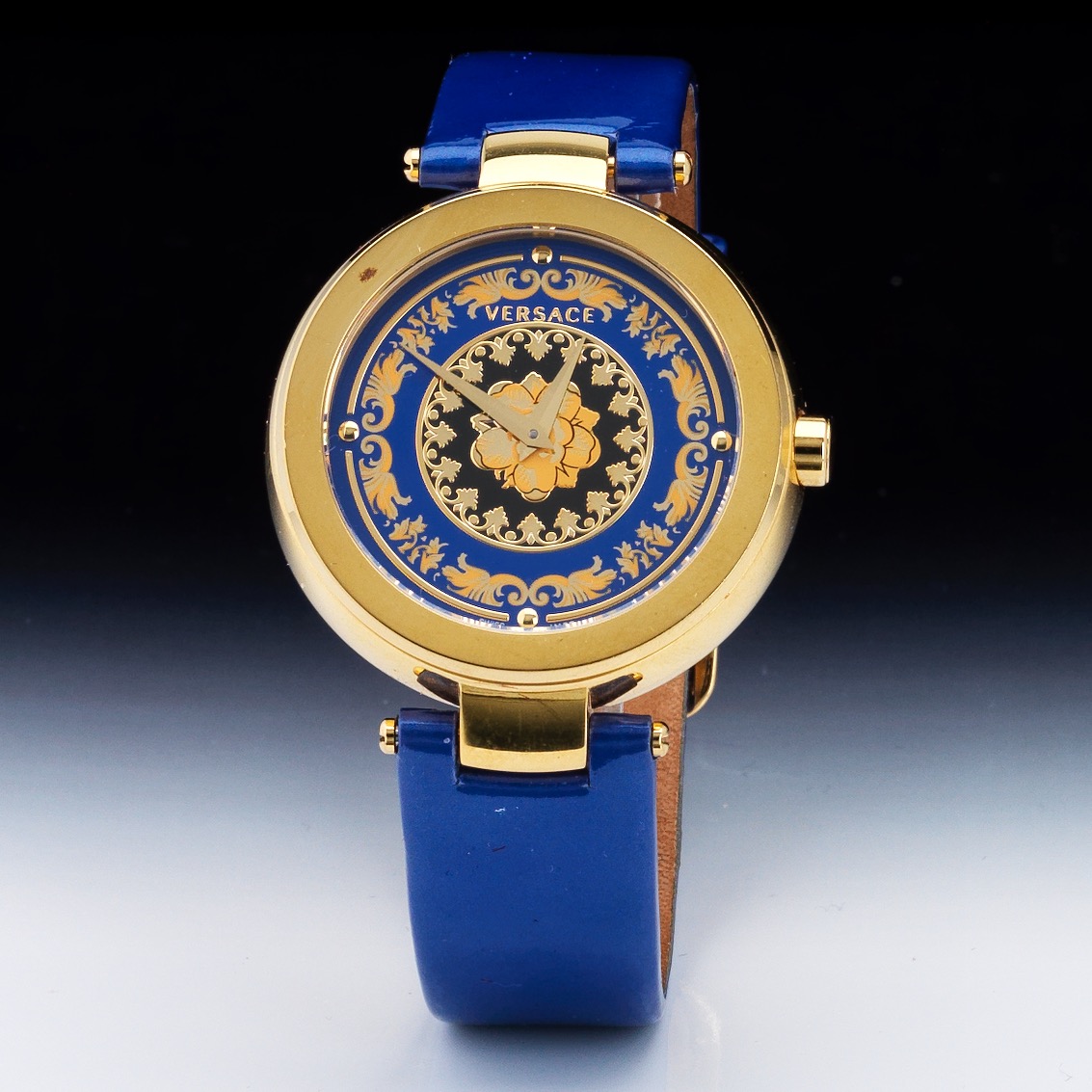 Versace VE1CA0123 Greca Black & Gold 35mm. Swiss Quartz New Ladies Watch. Versace Women main image 4