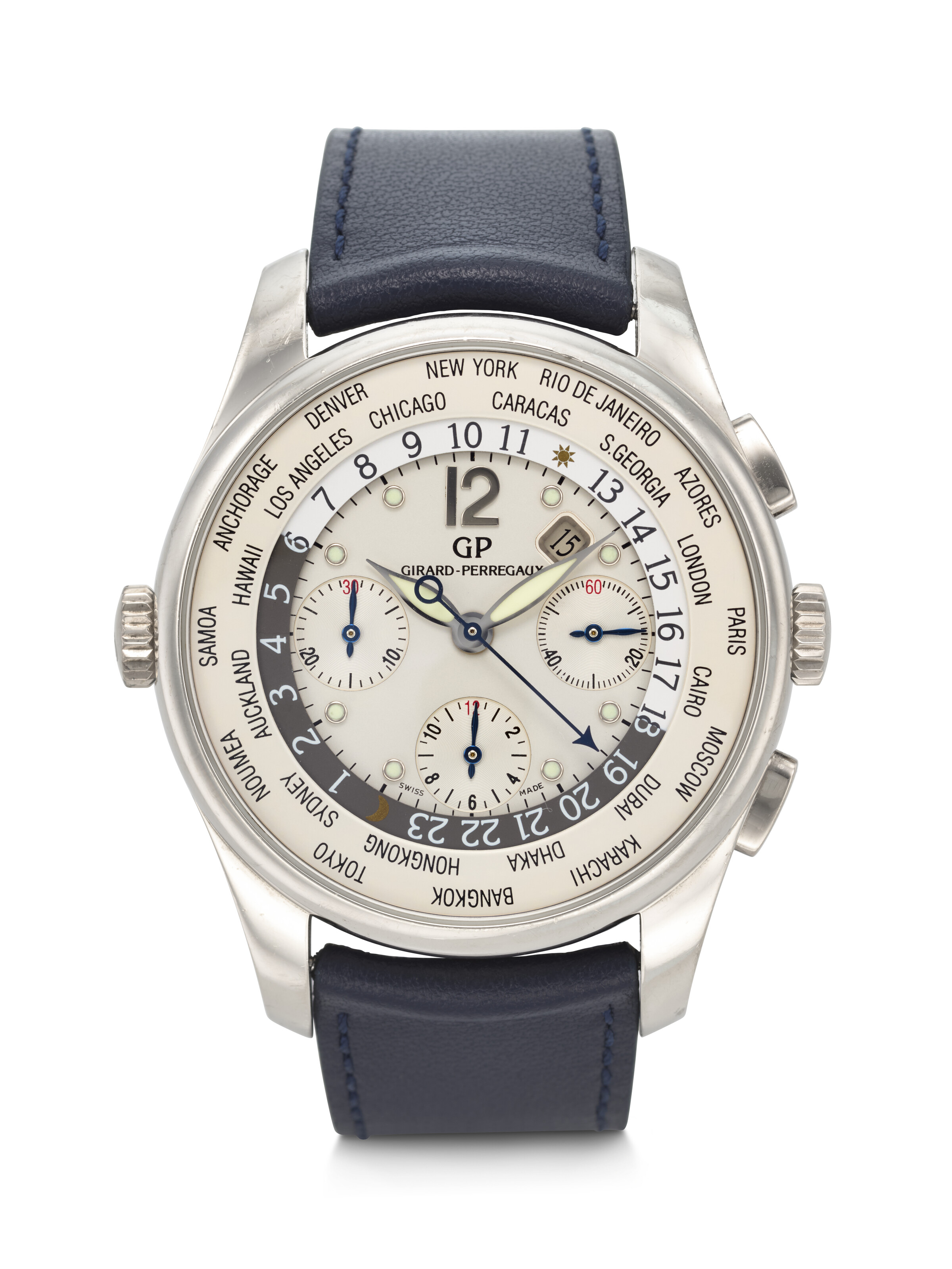 taka　0916 Girard-Perregaux WW.TC FTC World Time Chronograph 49805 Rose gold