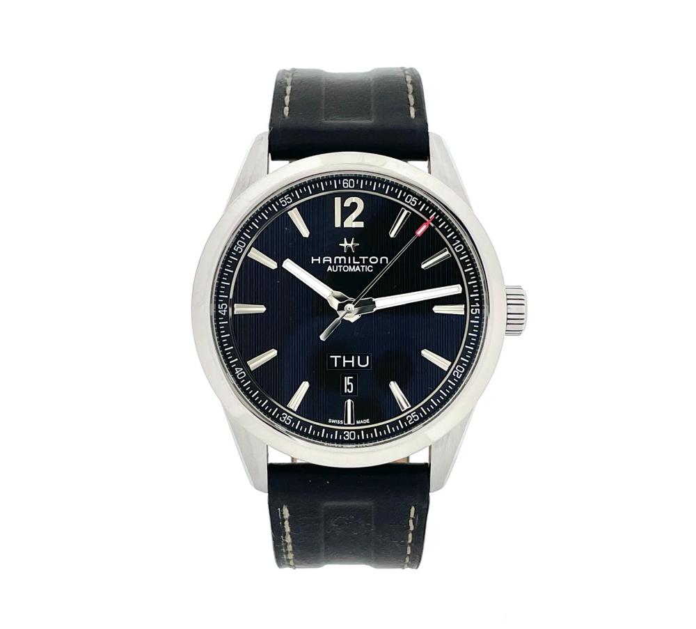 Hamilton ブロードウェイ H433110 デイデイト QZ メンズ Hamilton Broadway H433110 Stainless steel Black Japan | Dealer