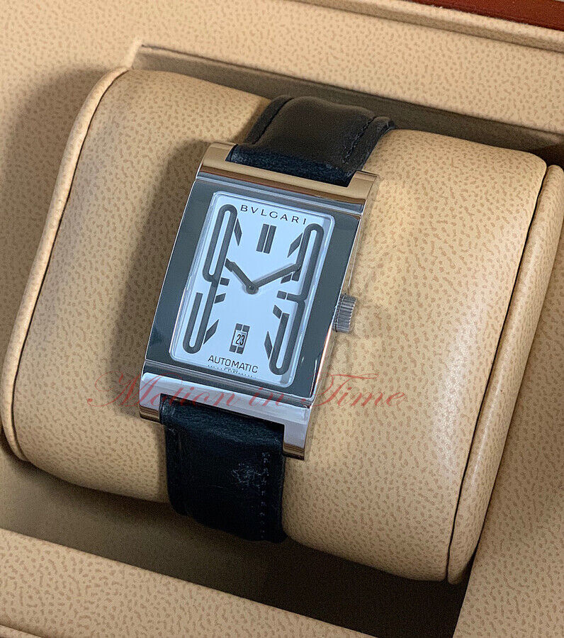 BVLGARI Rettangolo BT45S メンズ 腕時計 BVLGARI Rettangolo RT 45 S Stainless steel White United States