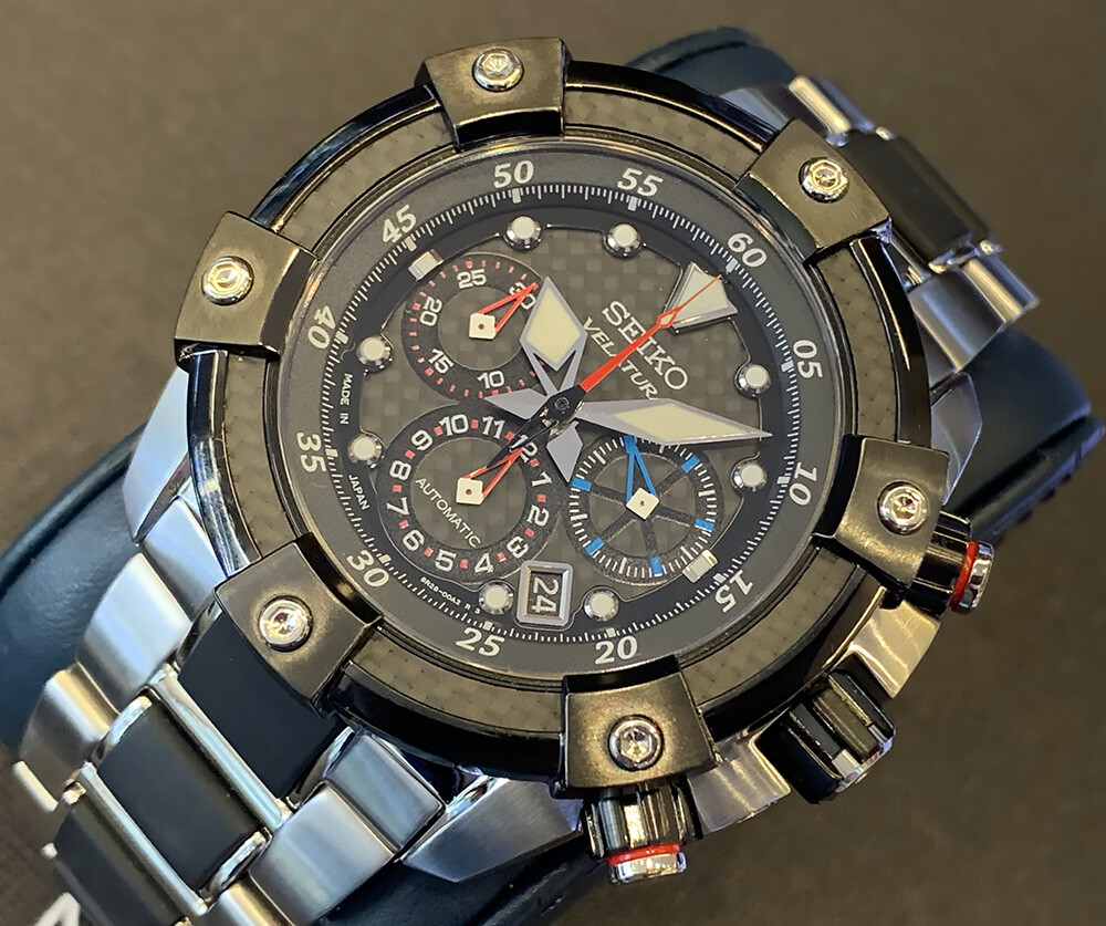 Seiko Velatura 7T04-0AD0 Stainless steel Black Norway | Dealer