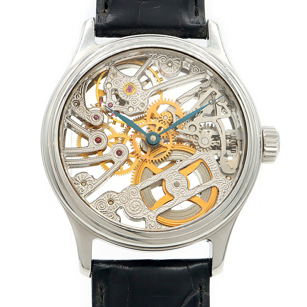 内部点検済 Jacques Etoile ジャッケエトアール ユニタス 6498 6498SW スケルトン SS ステンレス 純正ベルト 純正尾錠 メンズ 手巻き【6ヶ月保証】【腕時計】【中古】 Jacques Etoile 6498 6498SW Stainless steel Japan | Dealer | EveryWatch