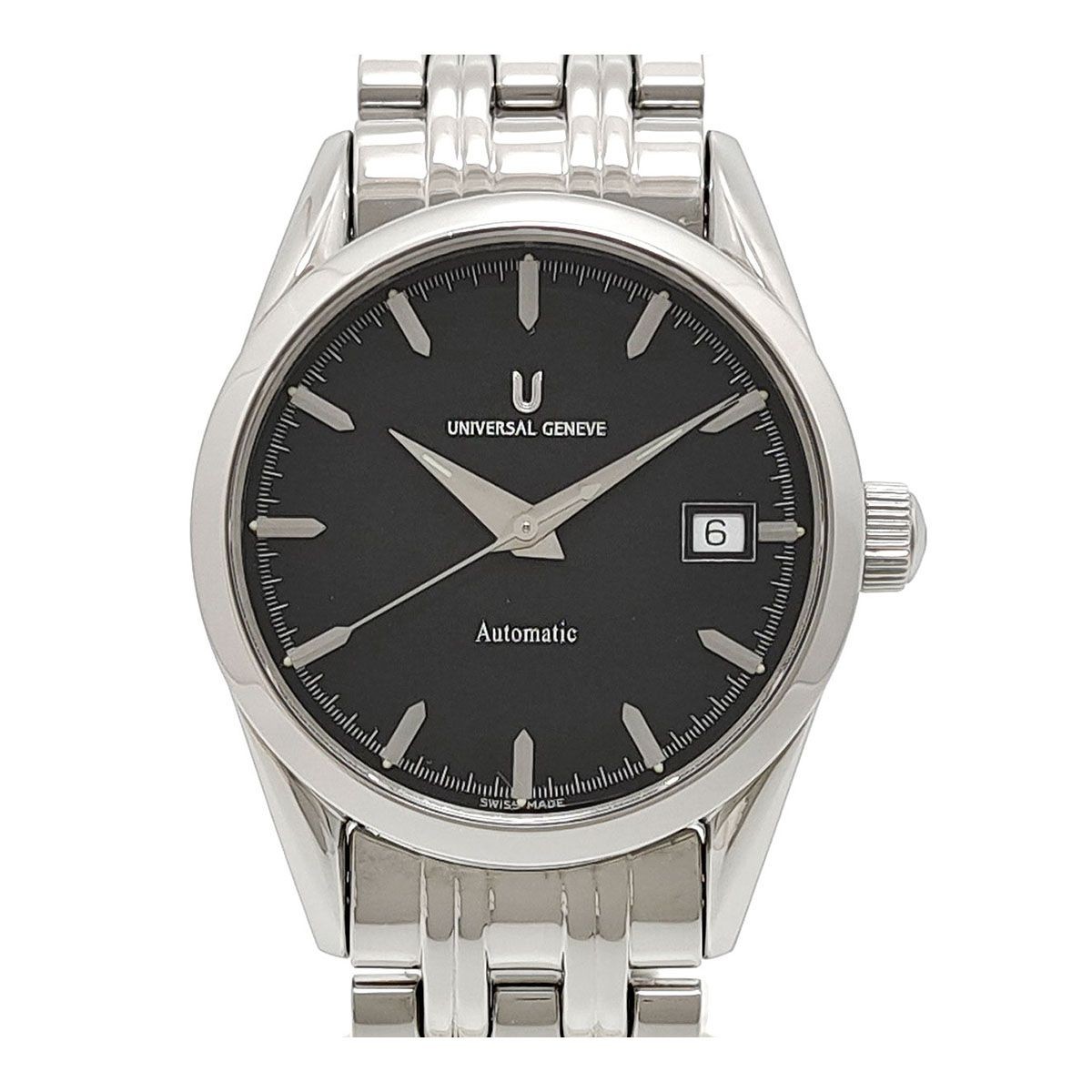 Universal Genève Round Date 871.171 Stainless steel Black Japan