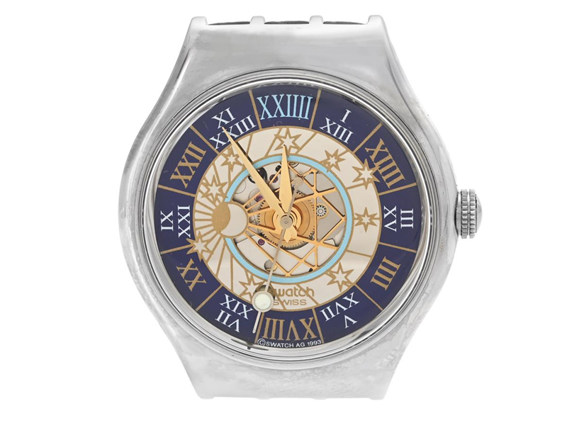 Swatch Trésor Magique SAZ101 Platinum Blue Latvia | Dealer