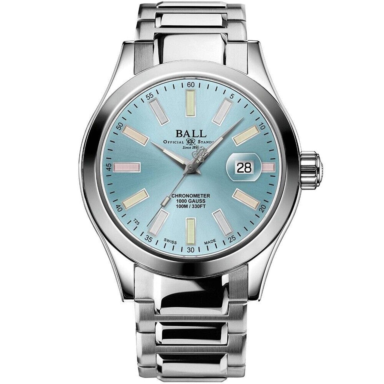 Ball Fireman Victory NM2098C-S26J-WHR Stainless steel White Japan
