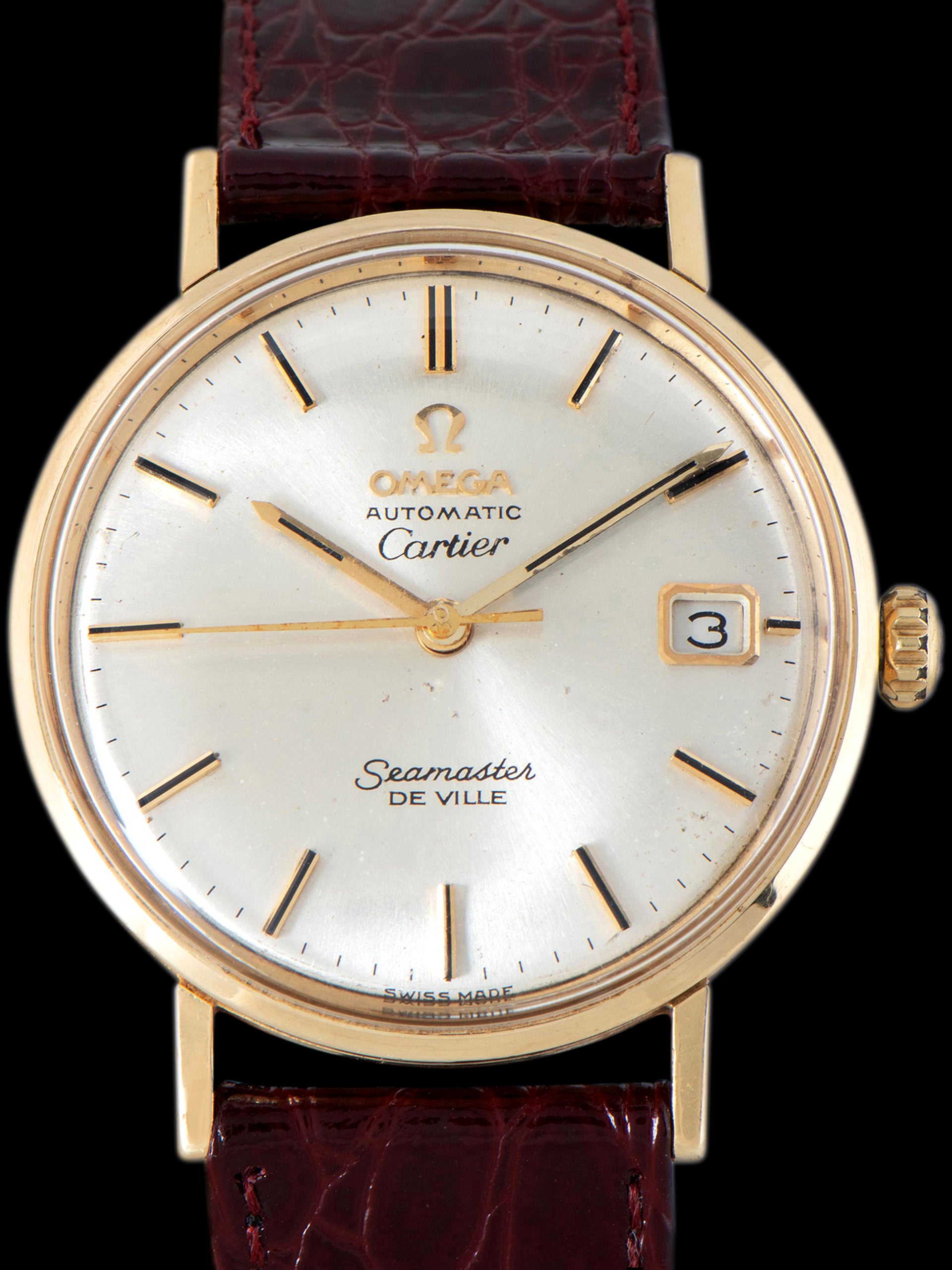 Omega Seamaster De Ville KL 6610 Yellow gold Silver 1964 United