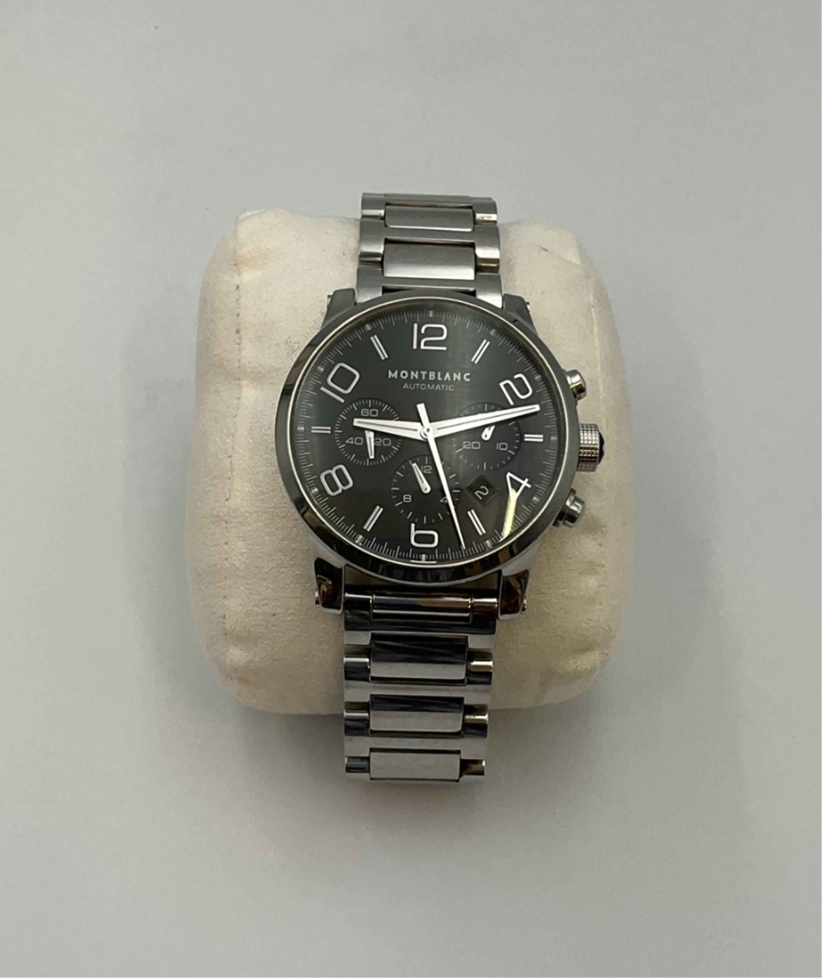 Montblanc TimeWalker 9668 Stainless steel Black 2009 Singapore