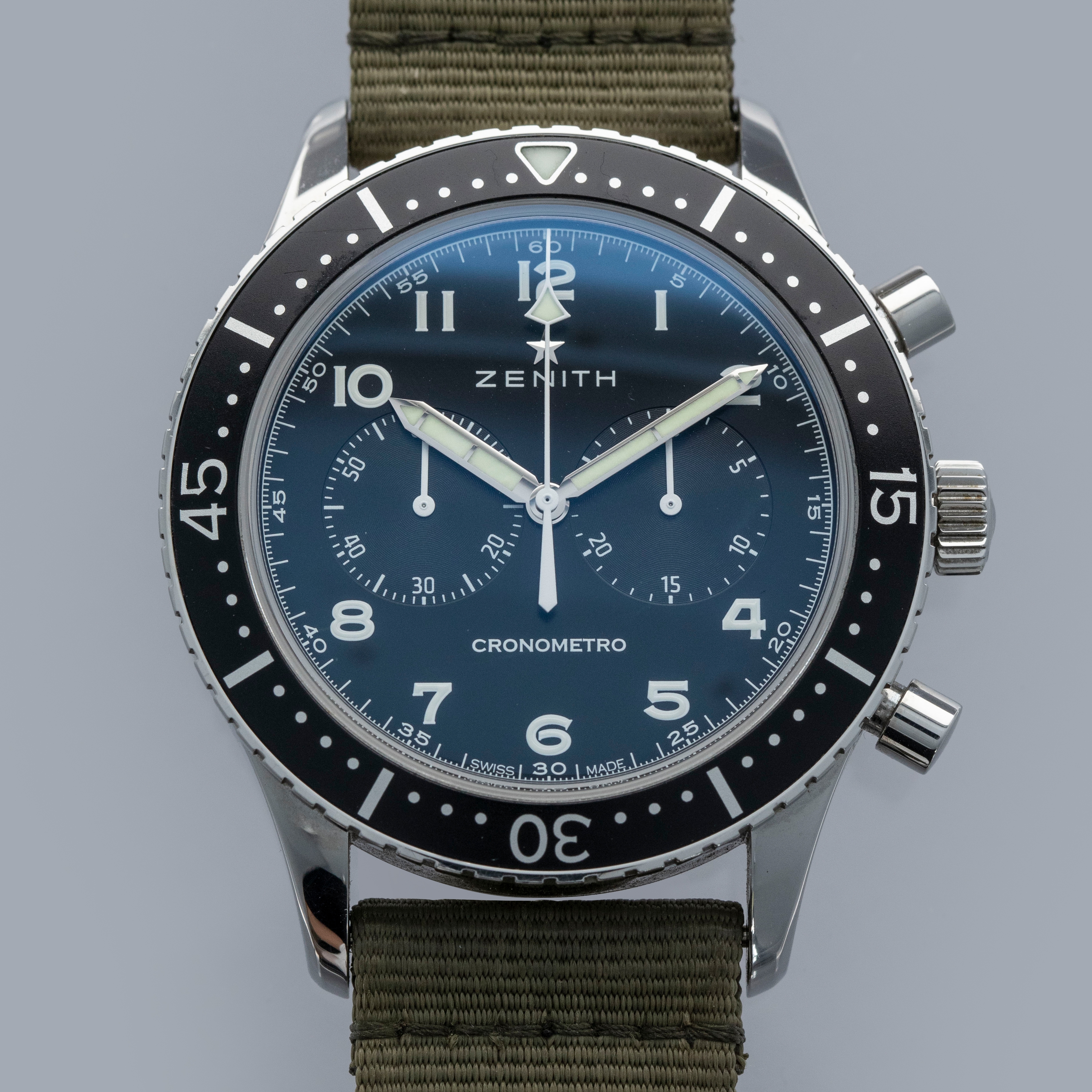 ブラインド YOU Zenith Pilot 03.2241.4069/27.C803 Stainless steel Black 2017