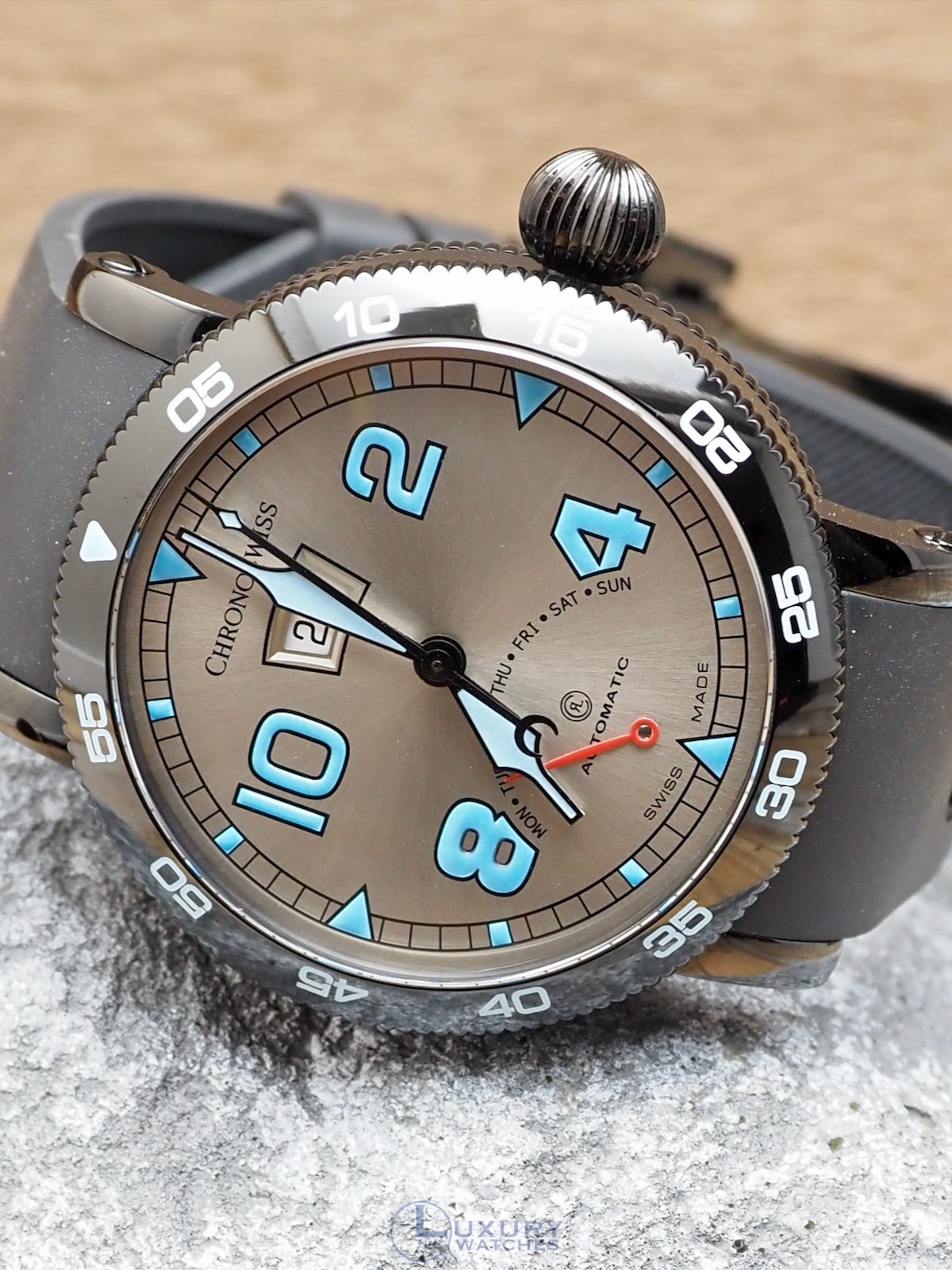 Chronoswiss Cabrio CH 2672 Stainless steel Black 2000 | Important