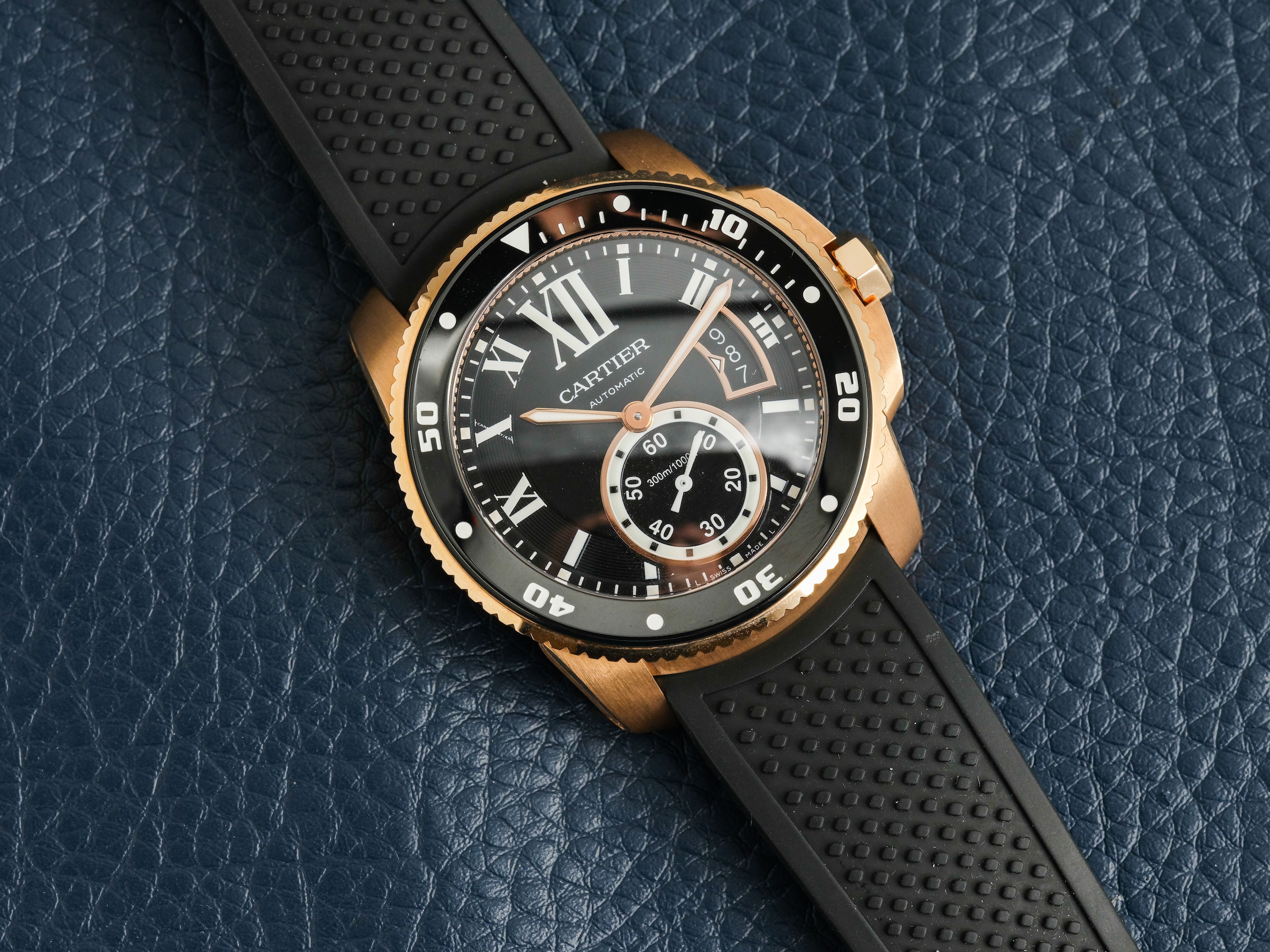 Cartier Calibre de Cartier W7100052 Rose gold Black | Dealer