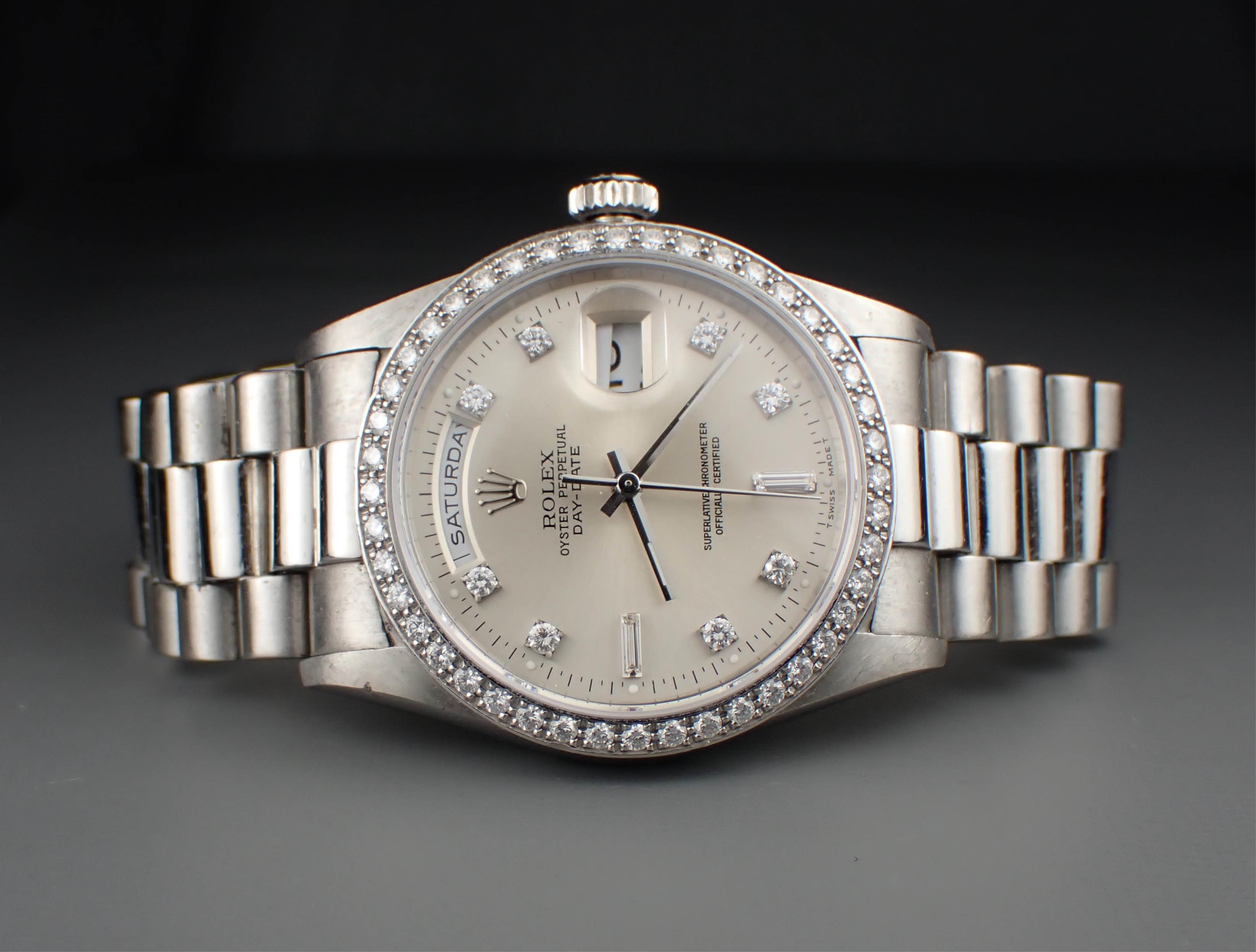 Rolex Day-Date 18346 Platinum Silver 1993 | Important Watches I