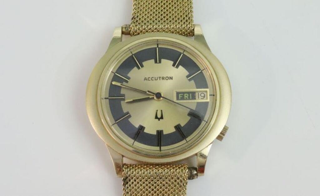 Bulova 4037001 Yellow gold White 1990 Switzerland | Dealer