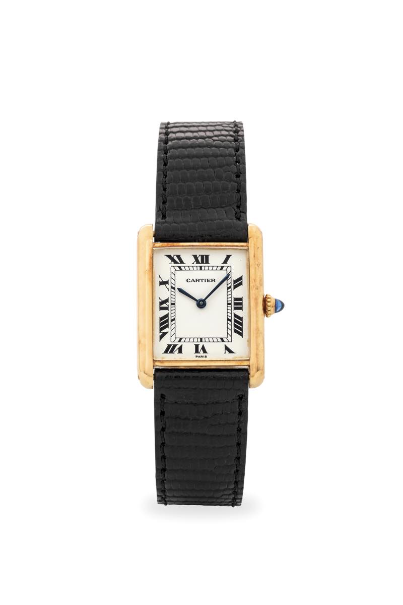 Cartier Tank Louis 78086 Yellow gold White 1977 | LoupeThis | Lot