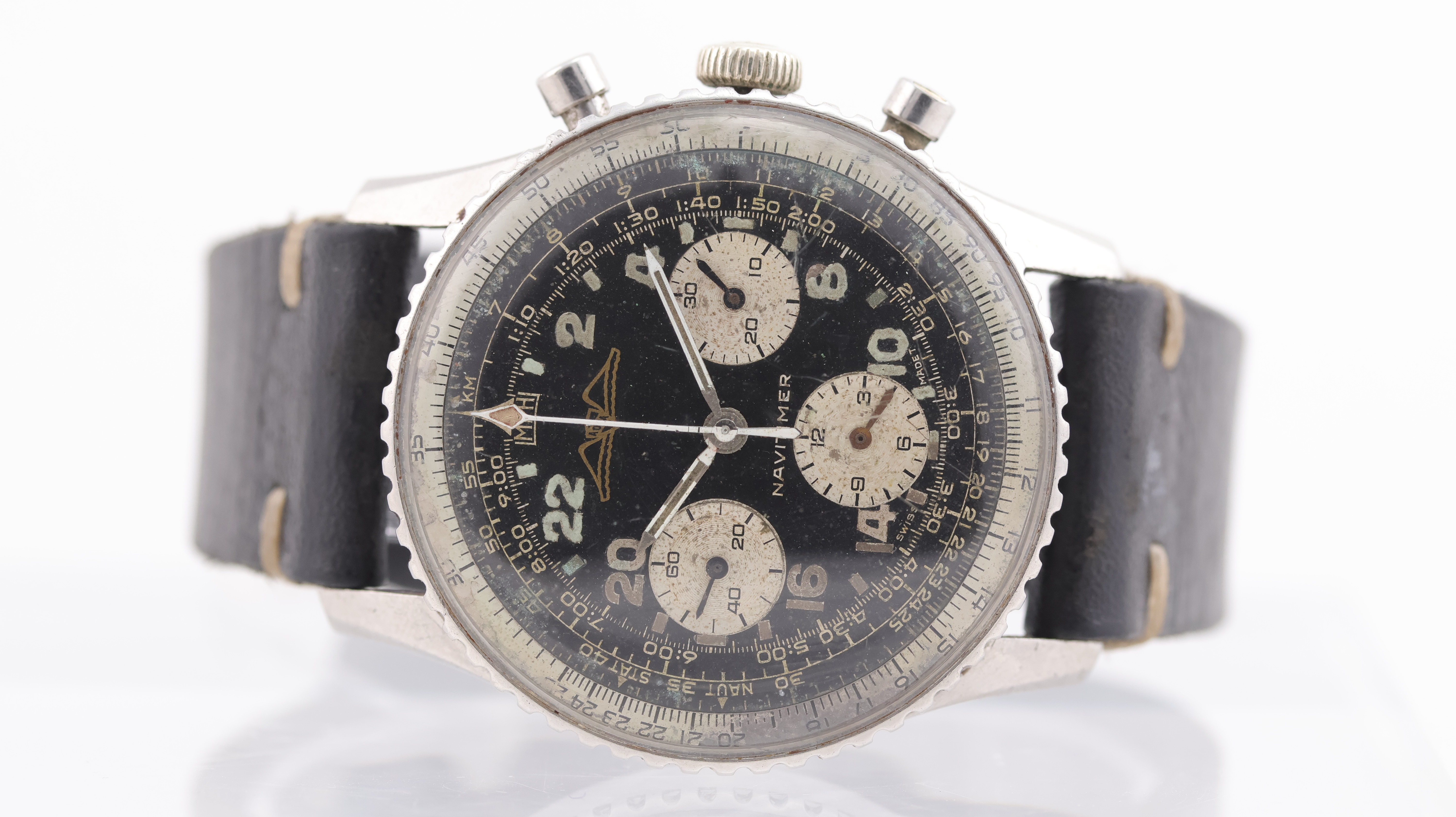 Breitling Navitimer Cosmonaute 809 Stainless steel Black 1960