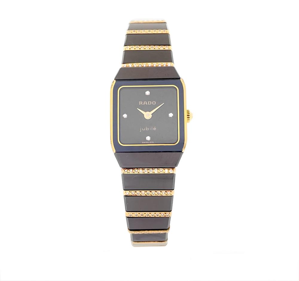 Rado Jubilé 110.0278.3 Stainless steel and Gold-plated Black 1989