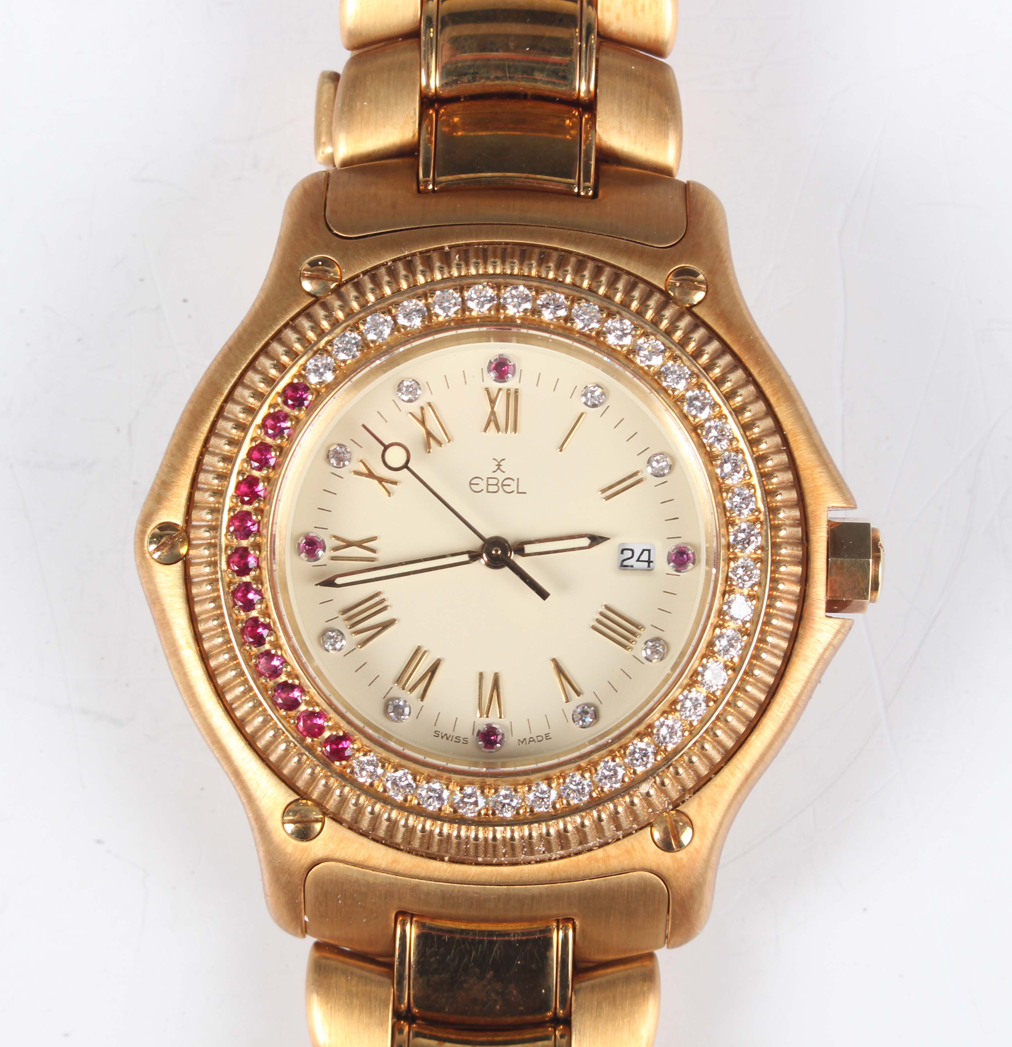 EBEL エベル 183913 18K GOLDクォーツ 腕時計中古稼働美品稀少 Ebel Discovery 183913 Stainless steel and 18k yellow gold Germany
