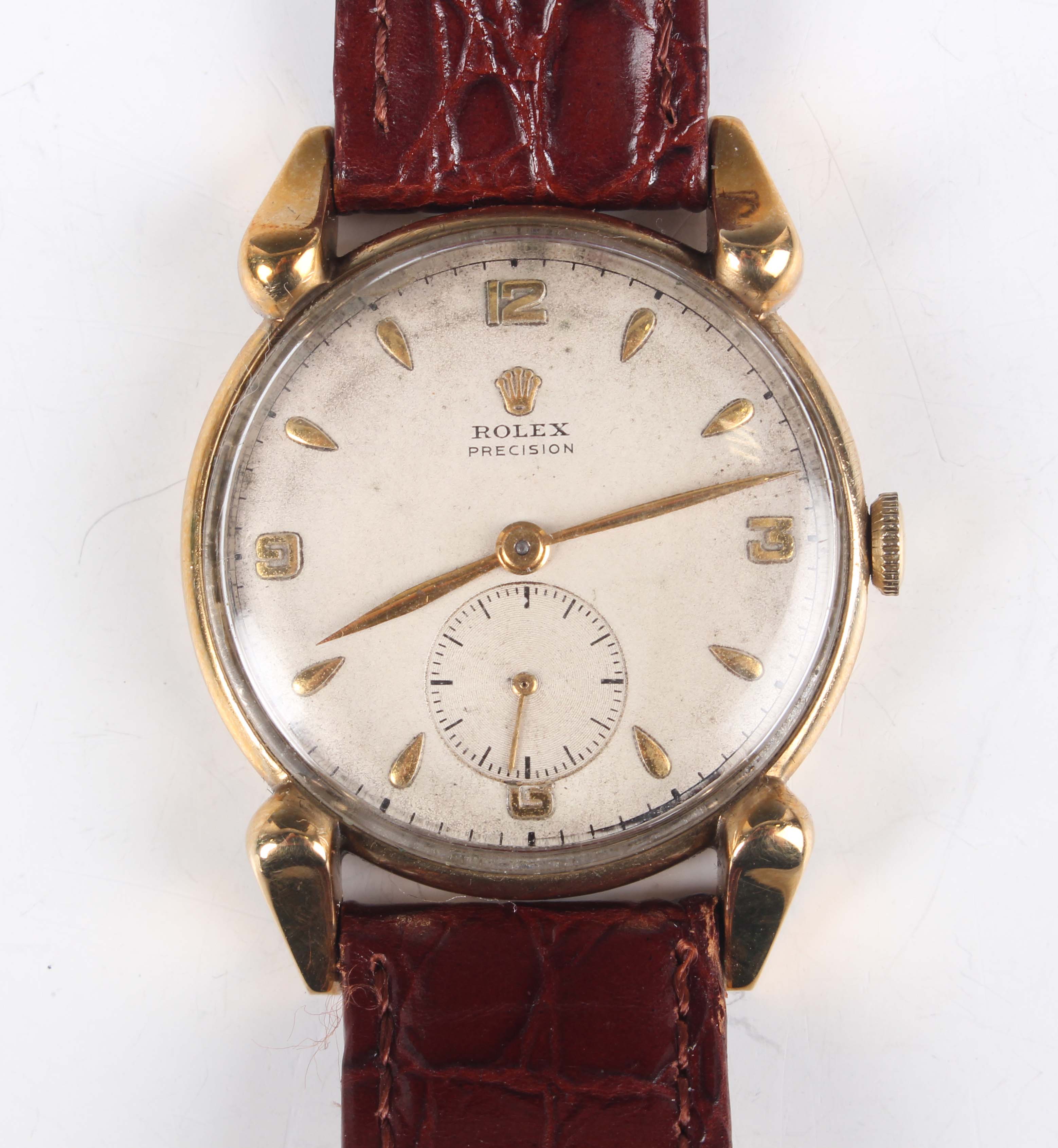 Rolex Precision 4431 9K Yellow Gold Silver 1954 United Kingdom