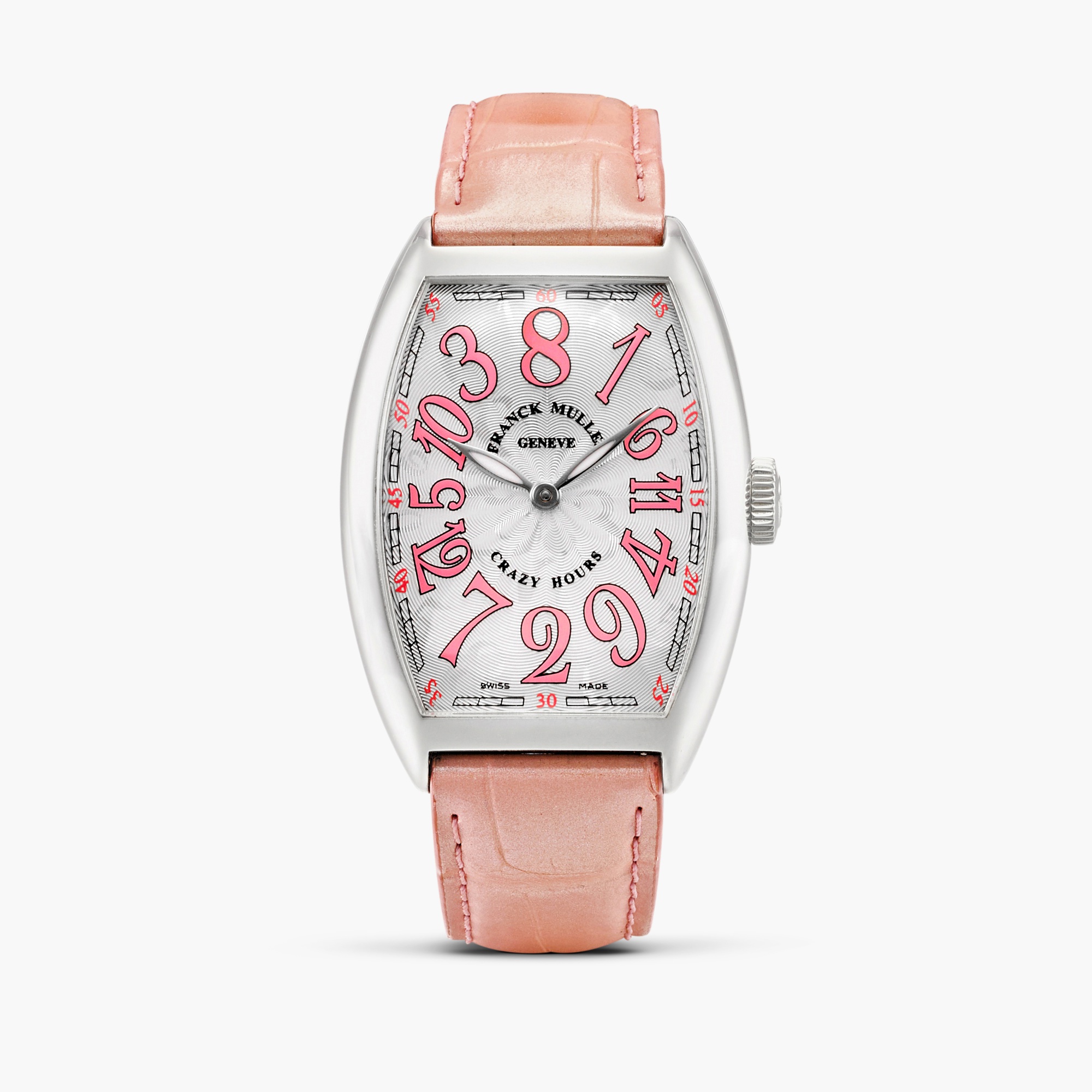Franck Muller Cintrée Curvex Crazy Hours 1200 CH White gold Gray