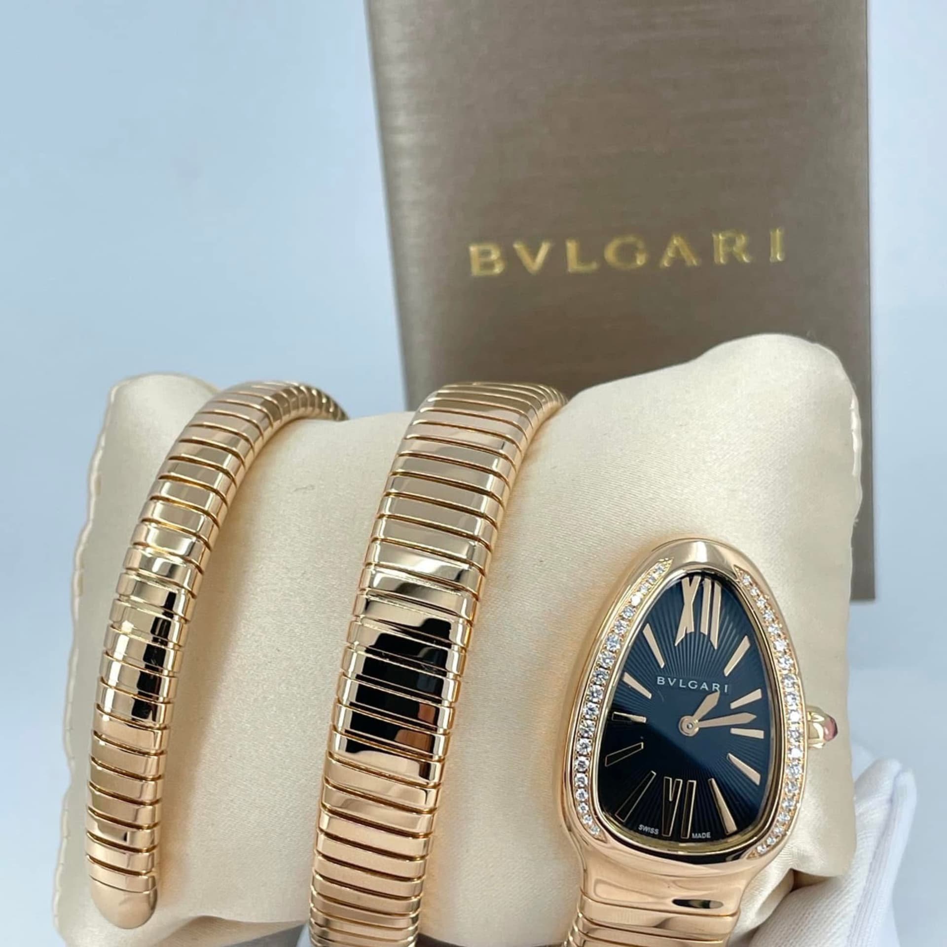 BVLGARI Serpenti Tubogas SP35C6SDS.1T Stainless steel Silver
