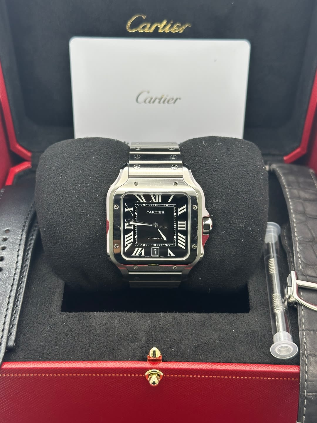 Cartier Santos de Cartier WSSA0096 Stainless steel Black 2026