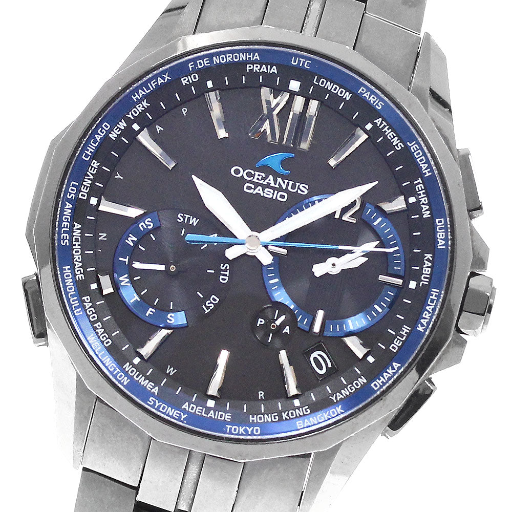 ★CASIO★OCEANUS★ブラックマンタ【S3400B-1AJF】可動良品！ Casio Oceanus OCW-S3400B-1AJF Titanium Black | Dealer | EveryWatch