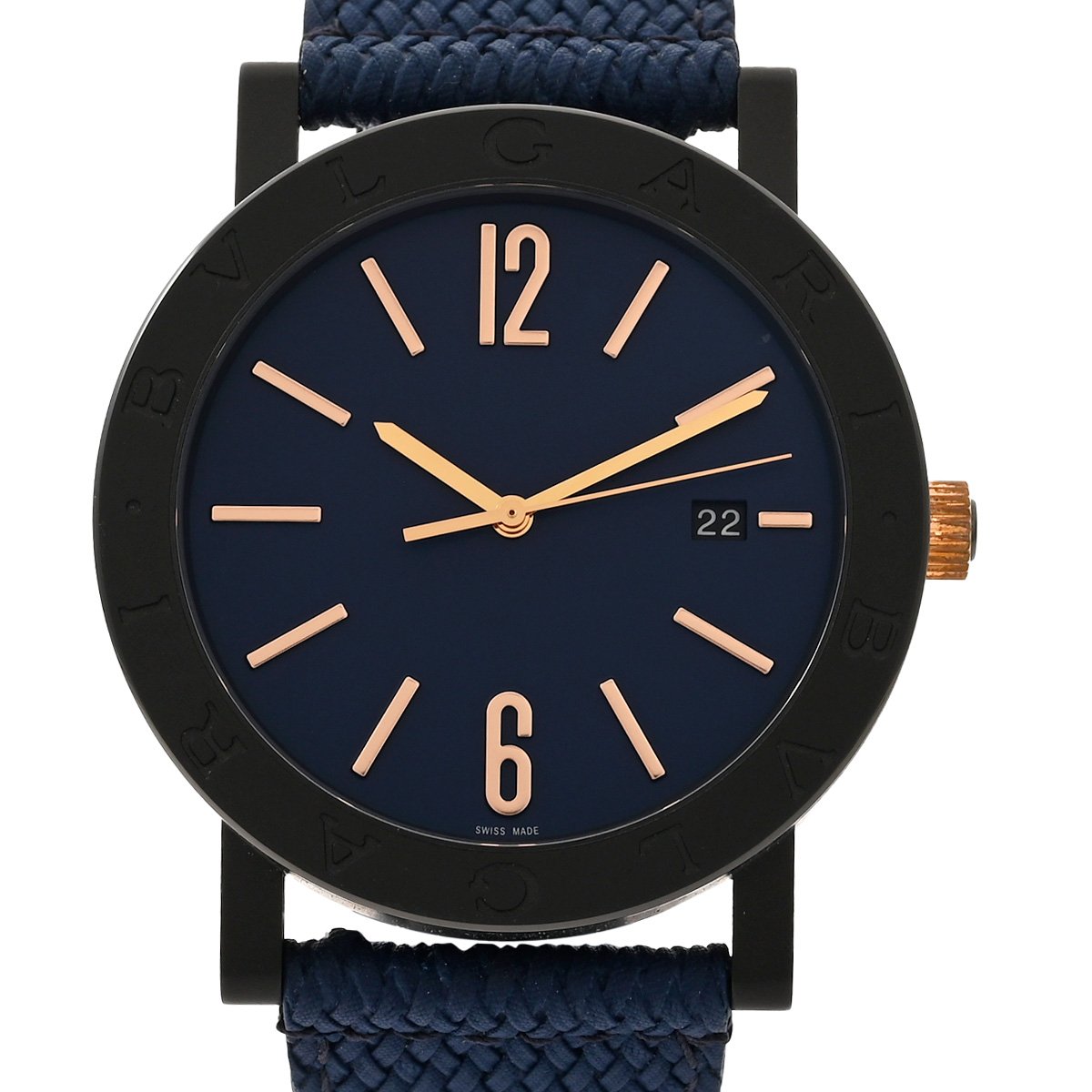 BVLGARI ネイビー カフリンクス BVLGARI Bvlgari Bvlgari 103133 Stainless steel Blue 2020 | Dealer