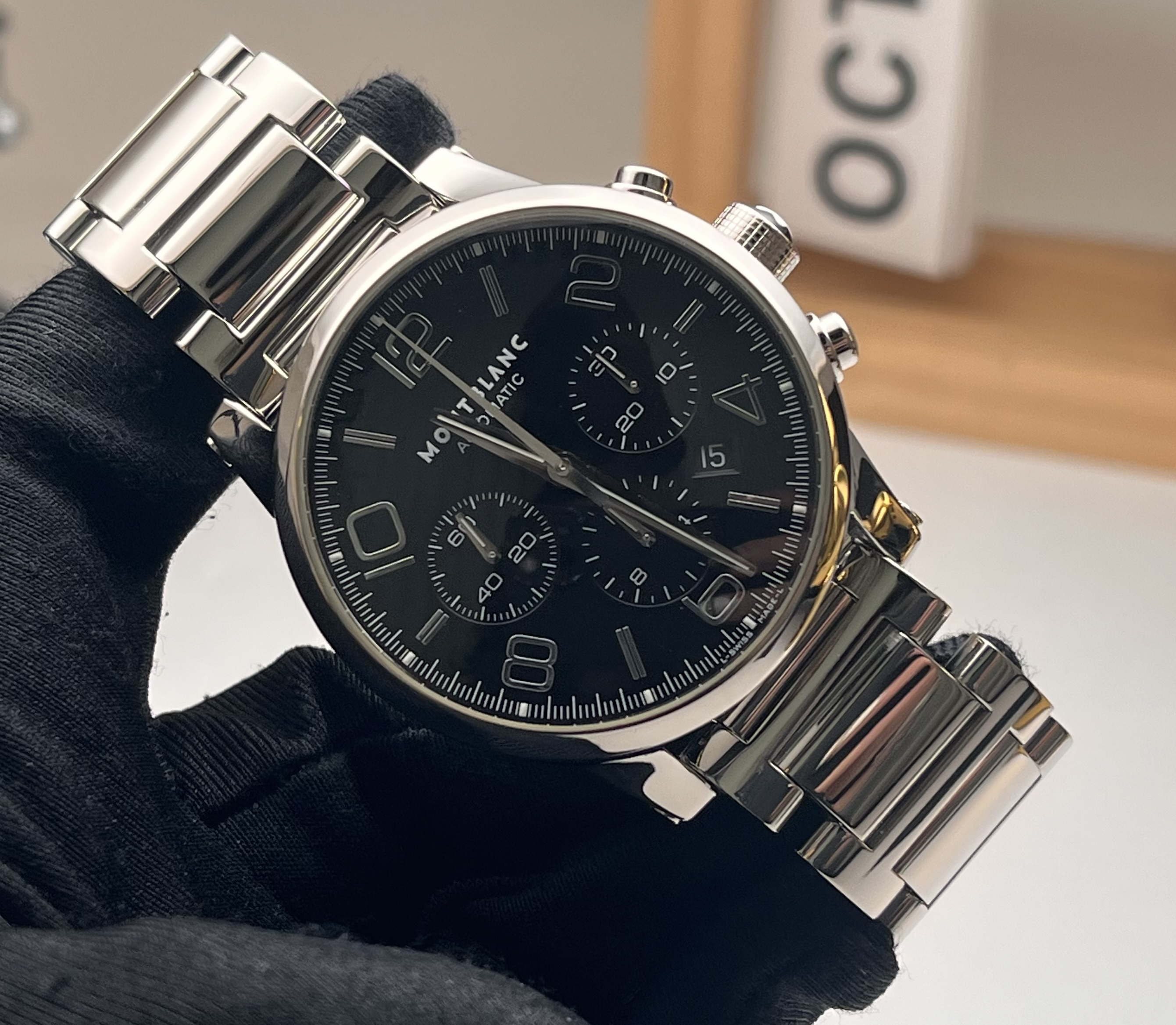 Montblanc TimeWalker 7141 Stainless steel Black 2013 | Dealer