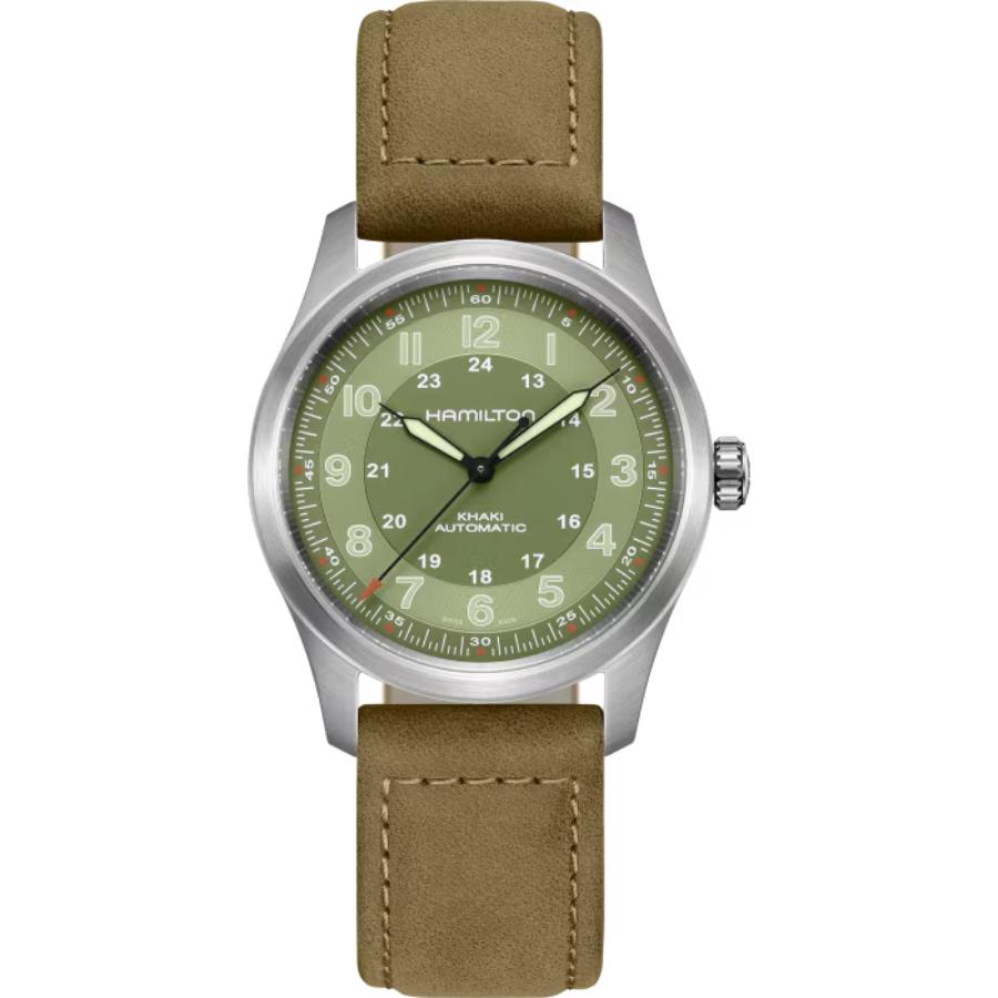 【美品】 H705950 40㎜ ハミルトン カーキ フィールド オート 自動巻 Hamilton Khaki Field H705950 Stainless steel Black Japan | Dealer