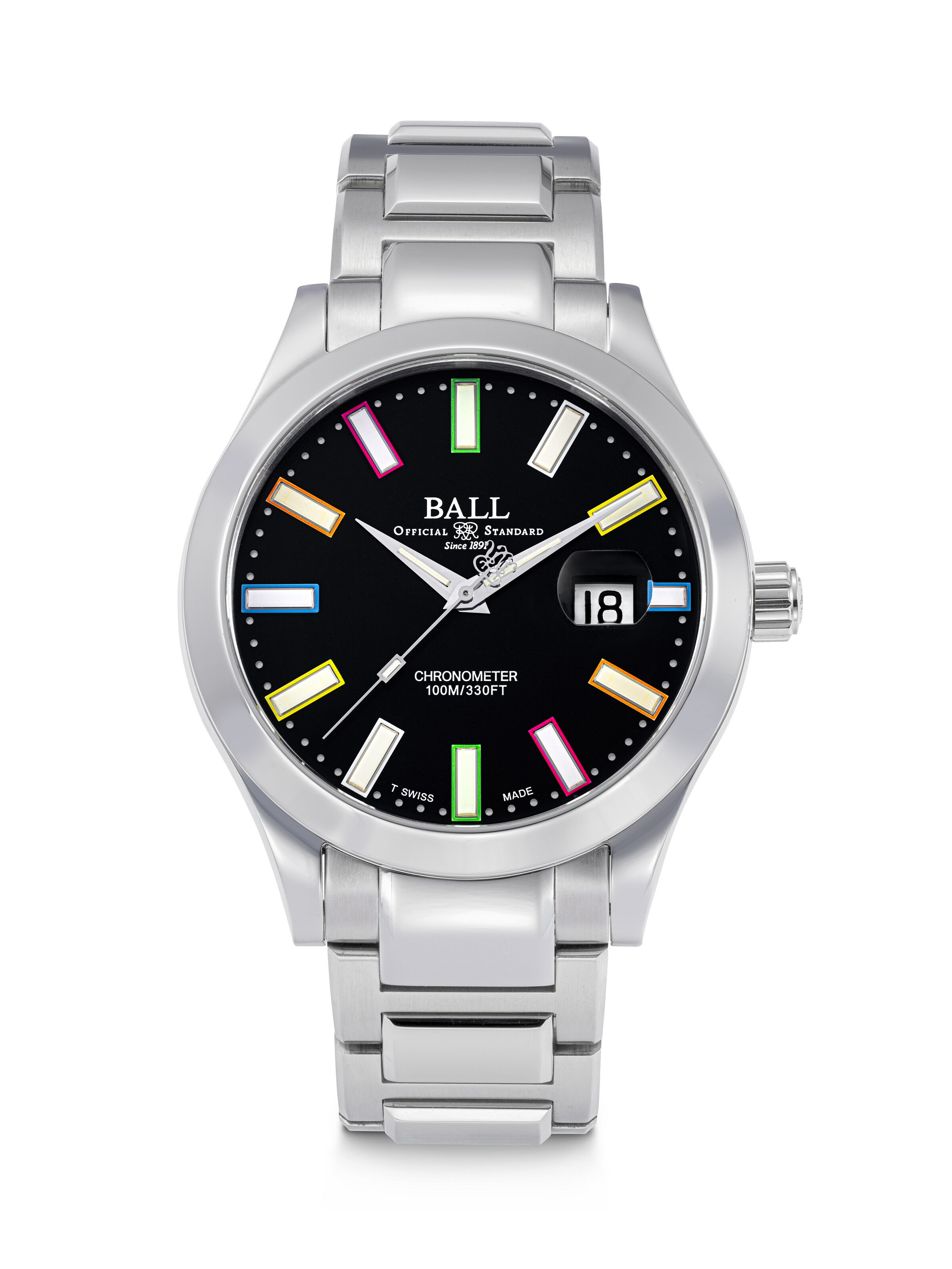 Ball Fireman Victory NM2098C-S26J-WHR Stainless steel White Japan