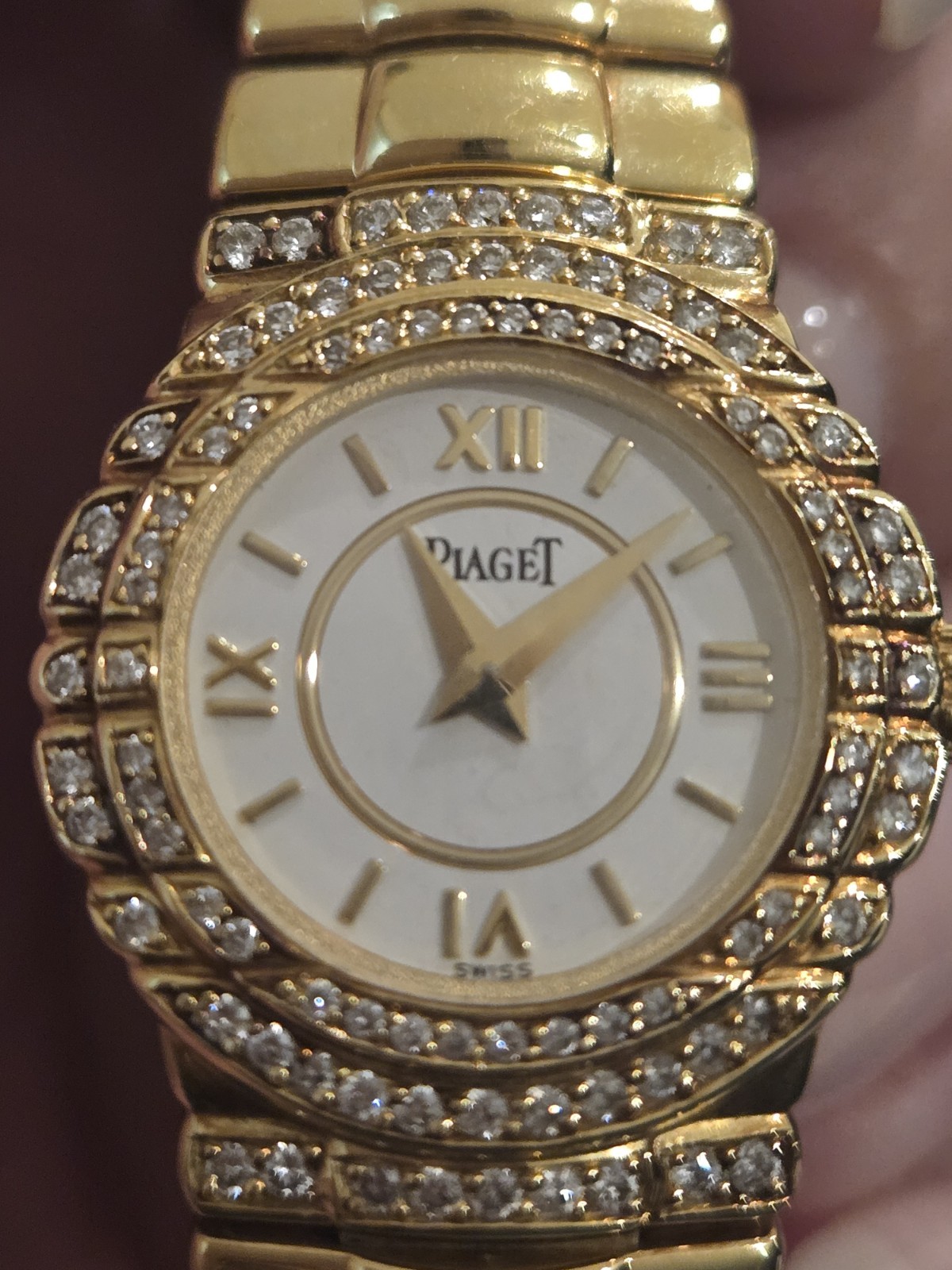 Piaget Tanagra 16034 M 403 D Diamond Paved 1997 | Fine Watches and 