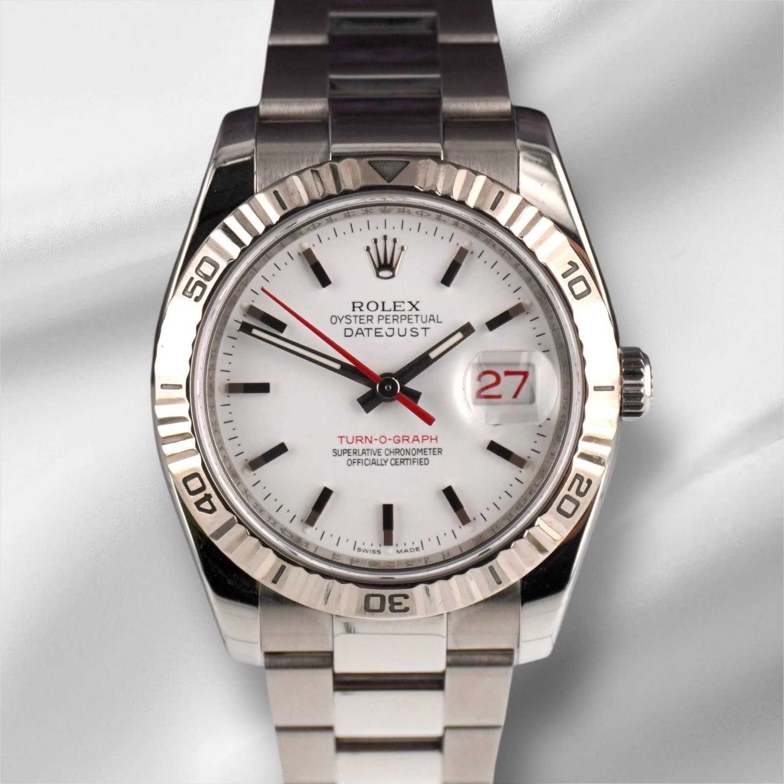 Rolex Datejust Turn-O-Graph 116264 Stainless steel White Japan