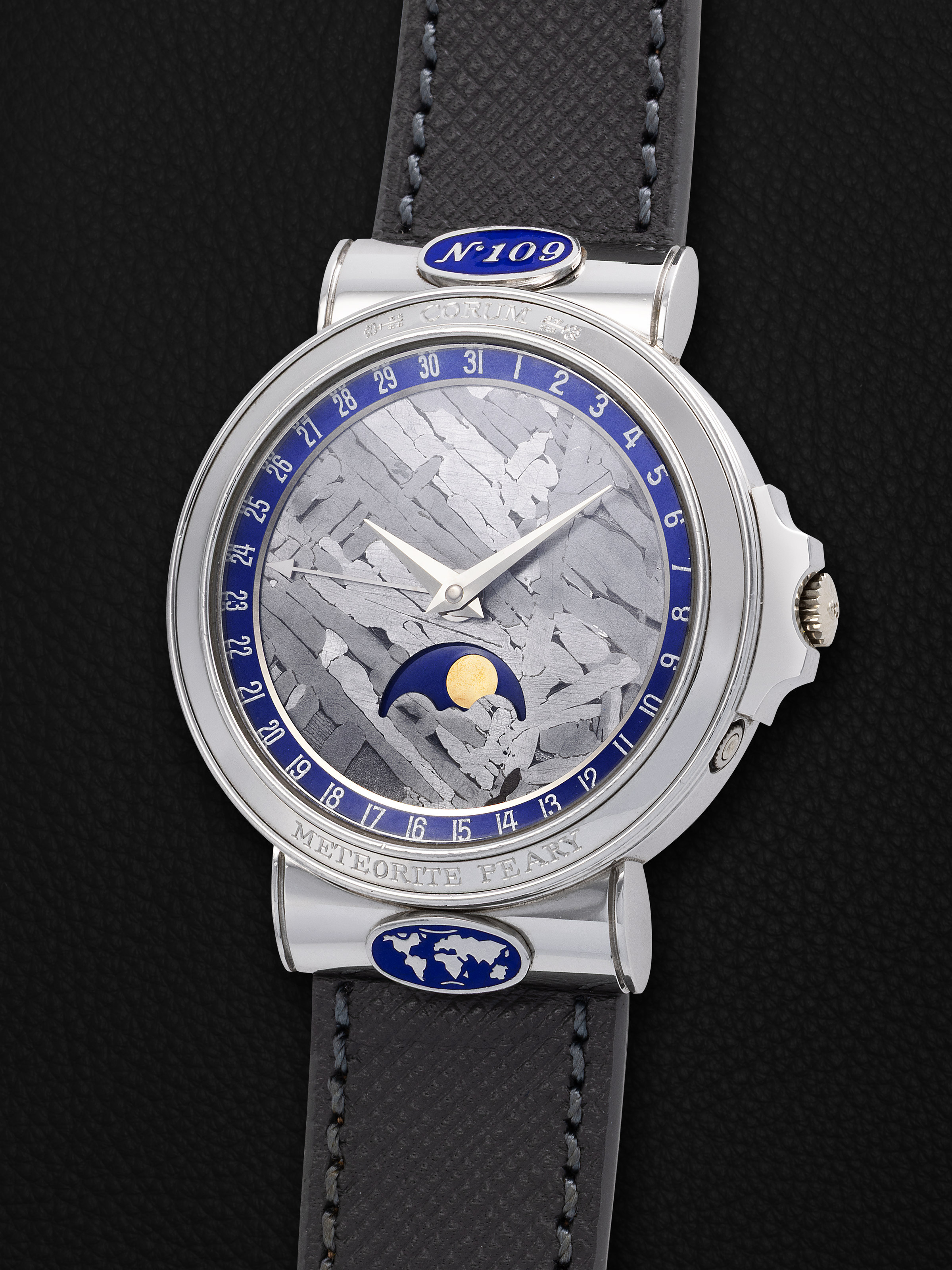 Corum Meteorite Peary 71.450.70 Platinum Blue Switzerland