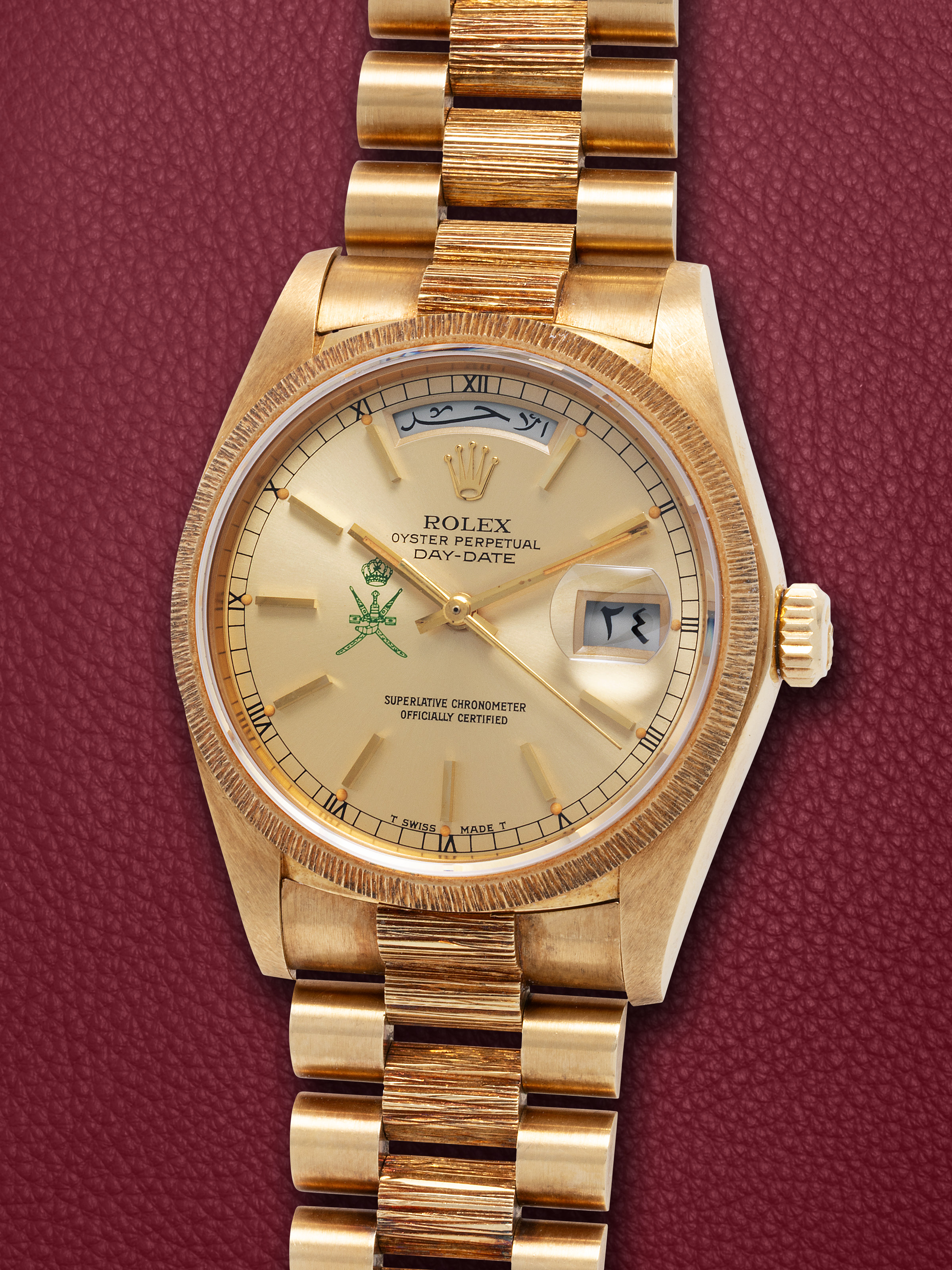 Rolex Day-Date 18078 Yellow gold Blue 1987 | The Hong Kong Watch