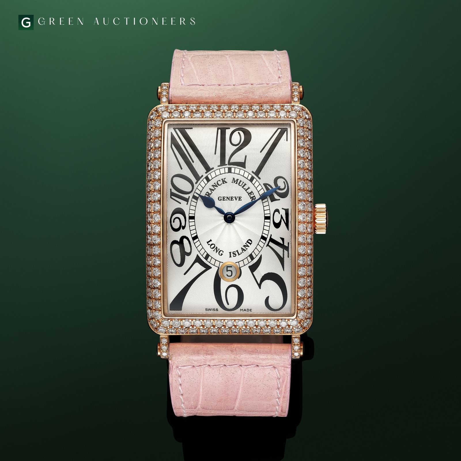 Franck Muller Long Island 1000 CC QZ Rose gold Silver 2007