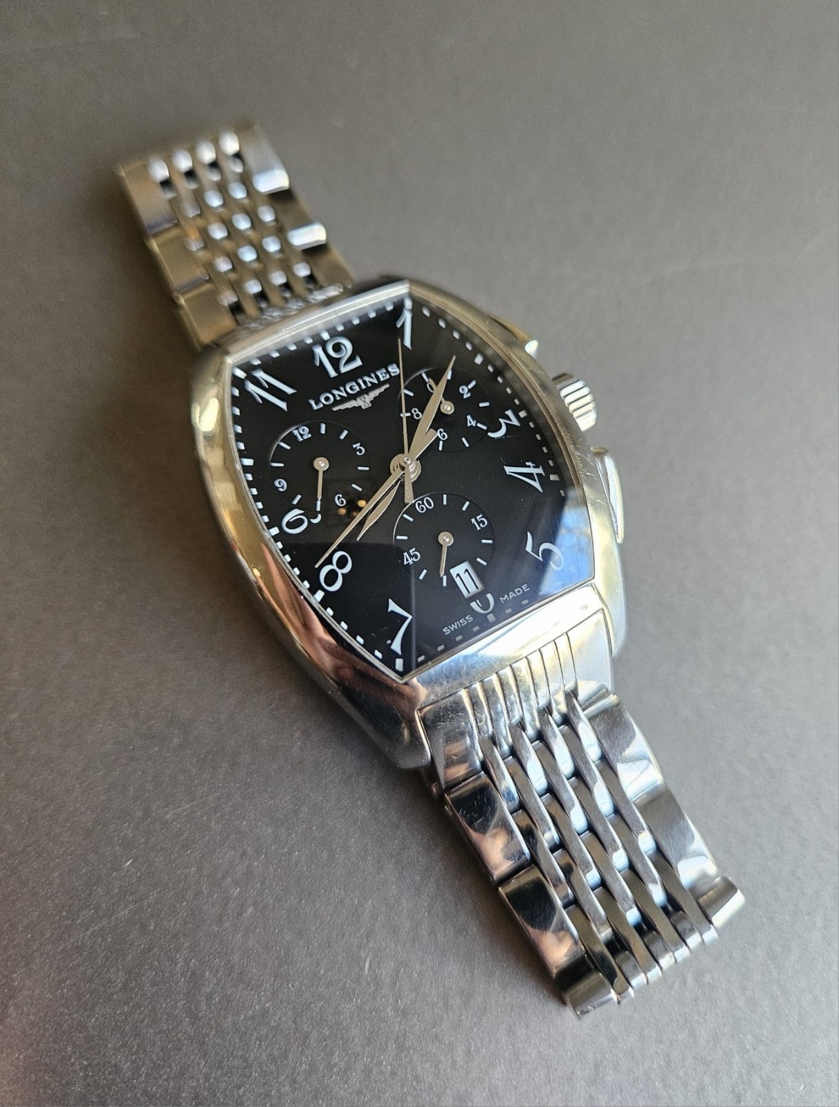 Longines Evidenza L2.656.4 Stainless steel Black United States