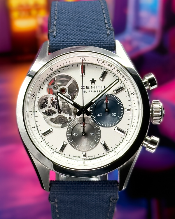 Zenith El Primero 18.2040.4061/69.C494 Rose gold Silver Japan