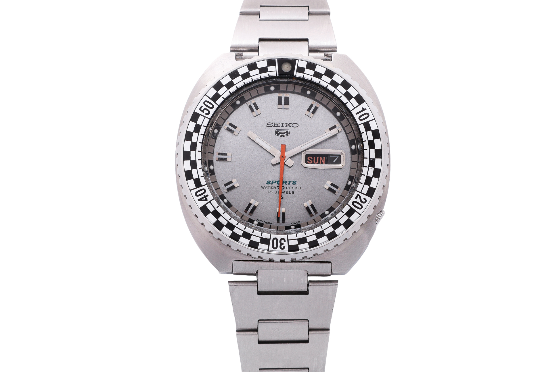 Seiko 5 Sports 6138-0020 Stainless steel Black 1974 | Dealer