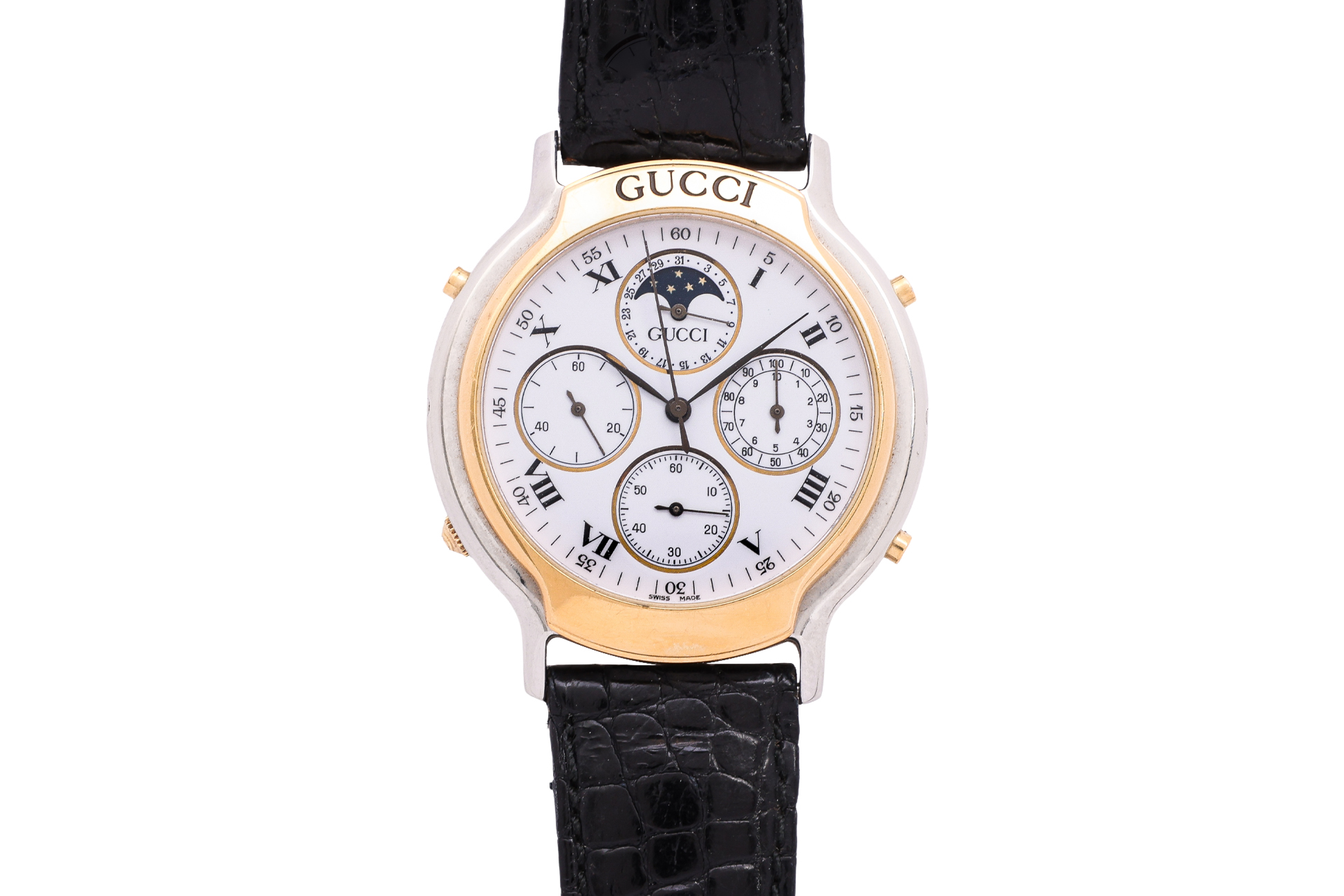 Gucci U-Play 129.4 Bronze Tone Stainless Steel Gray 1950 United