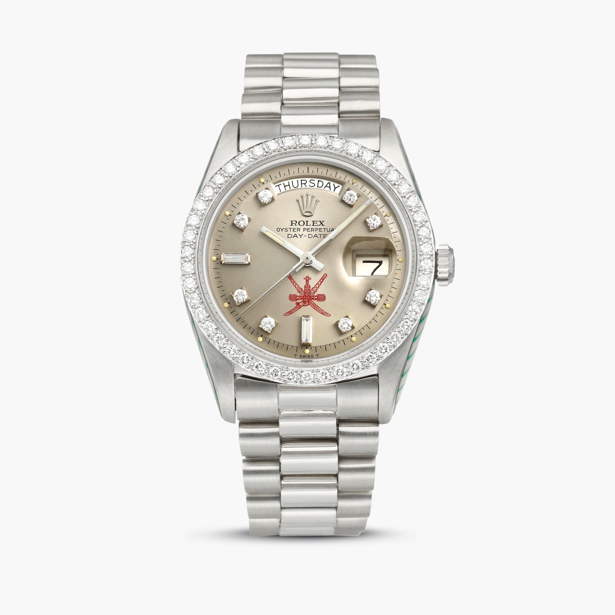Rolex Day-Date 218399 White gold Paved United States | Dealer