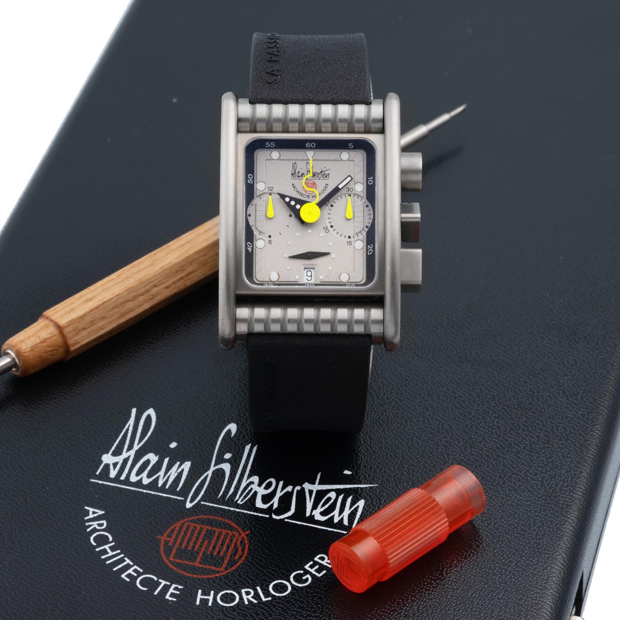 時計 ALAIN SILBERSTEIN Alain Silberstein Krono Sapphire White 2000 | Alain Silberstein