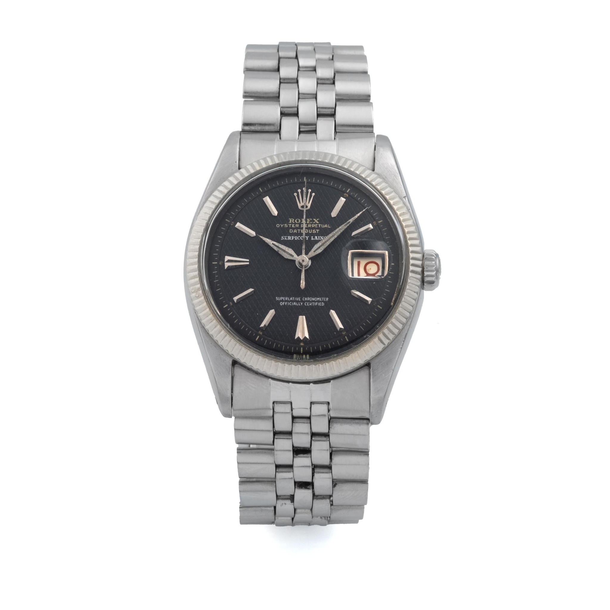 Rolex Datejust 6605 Stainless steel Black 1957 Monaco | Important